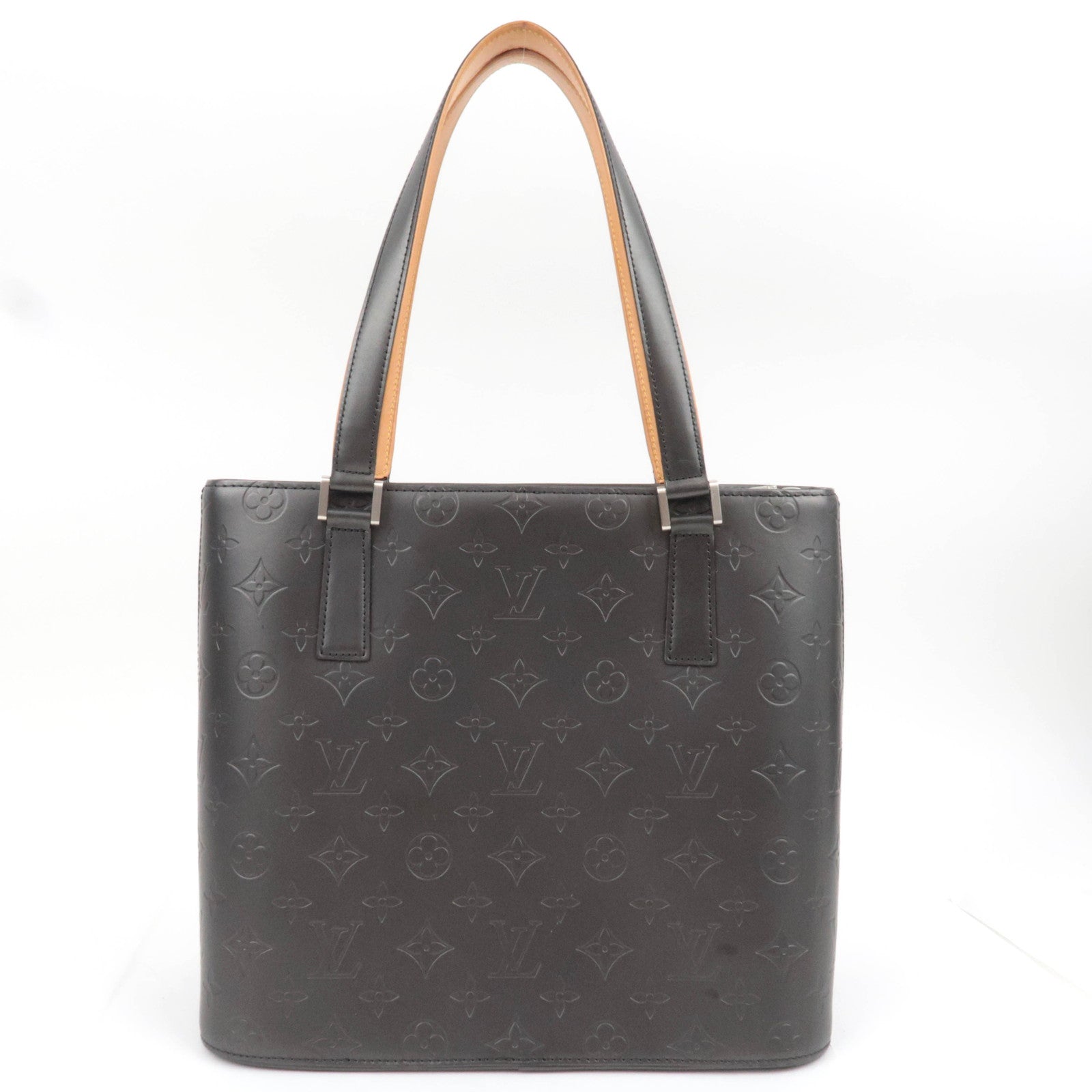 Louis Vuitton Monogram Matte Stockton Handbag Noir M55112