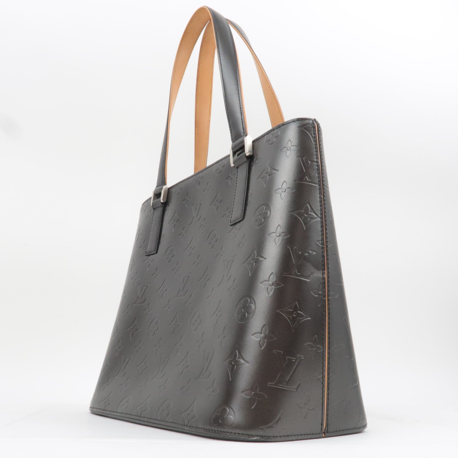 Louis Vuitton Monogram Matte Stockton Handbag Noir M55112