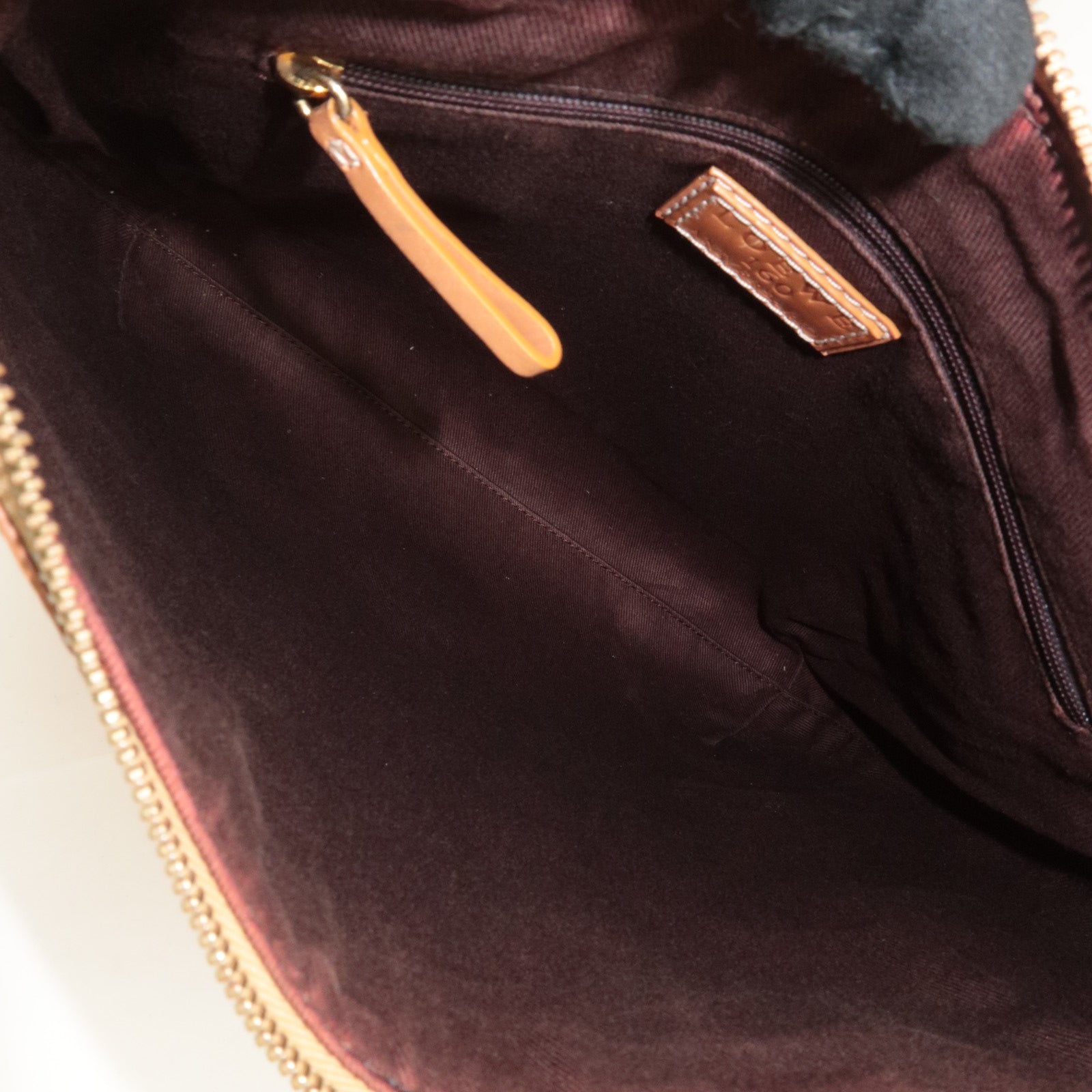 LOEWE 160 ANIVERSARIO Leather Shoulder Bag Brown