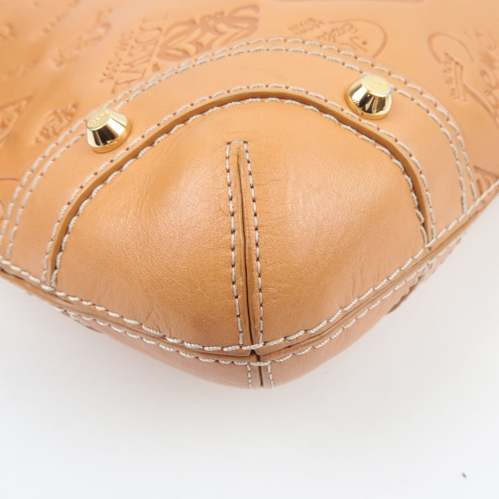 LOEWE 160 ANIVERSARIO Leather Shoulder Bag Brown