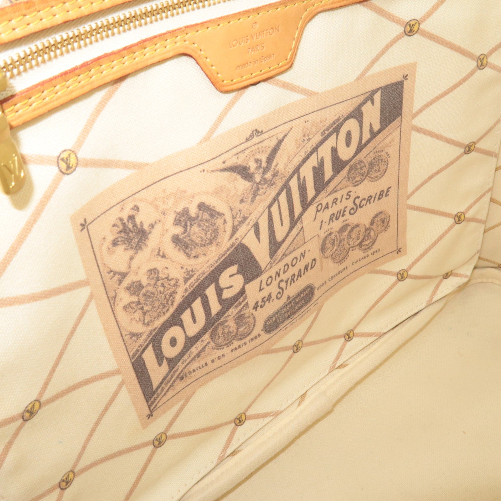 Louis Vuitton Summer Trunk Damier Azur Neverfull MM Tote Bag N41065