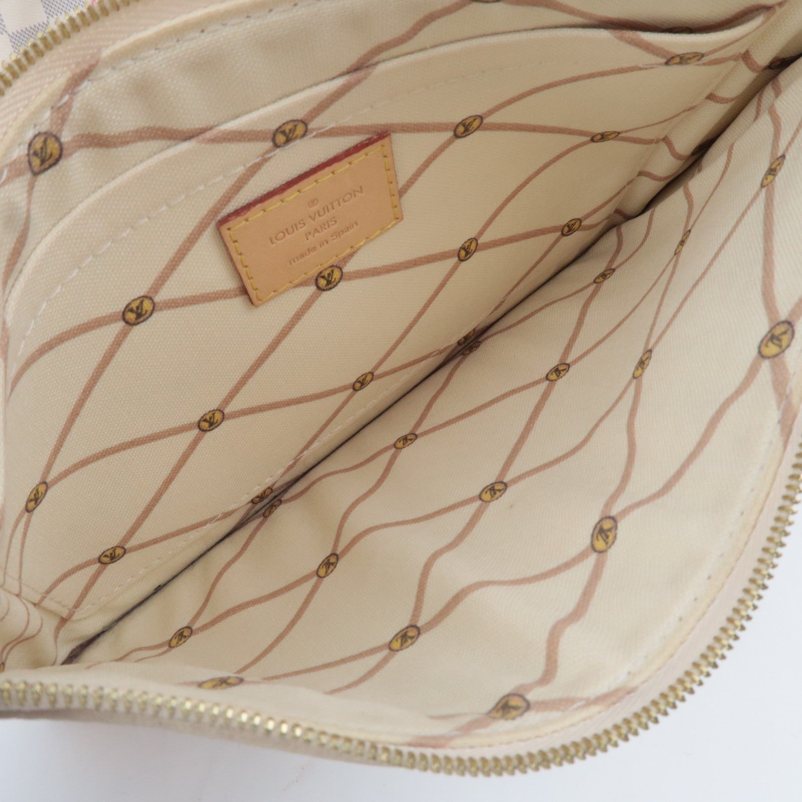 Louis Vuitton Summer Trunk Damier Azur Neverfull MM Tote Bag N41065