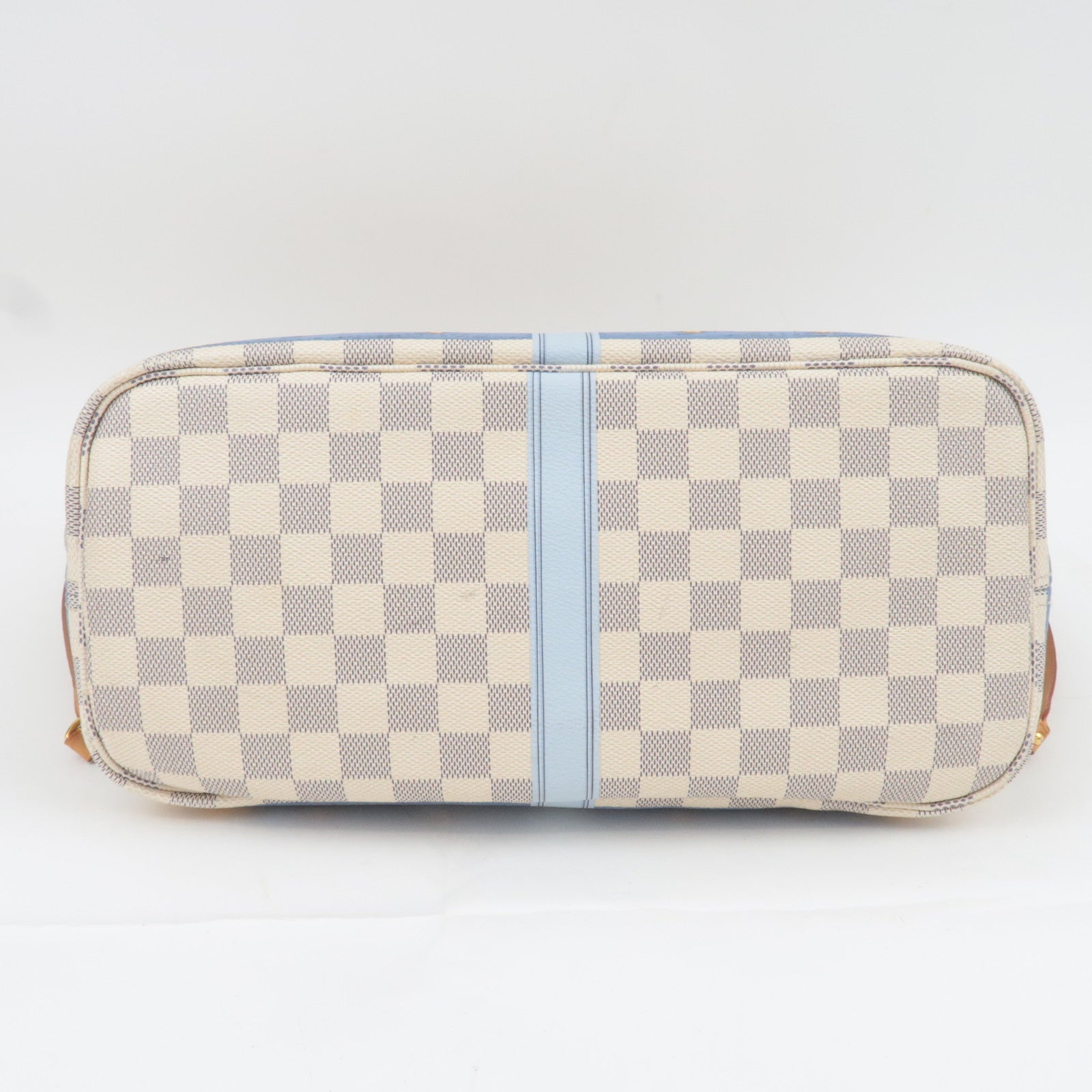 Louis Vuitton Summer Trunk Damier Azur Neverfull MM Tote Bag N41065