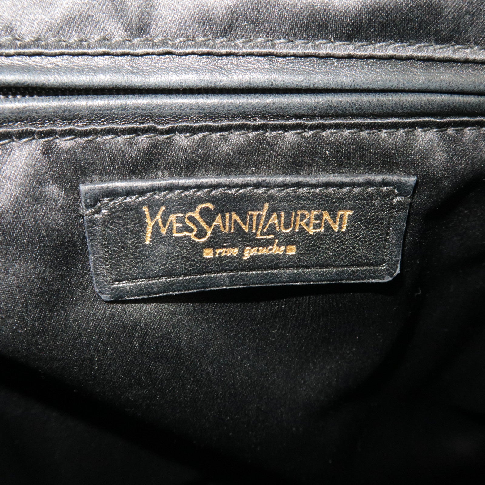 SAINT LAURENT YSL Muse Leather Handbag Black 156464