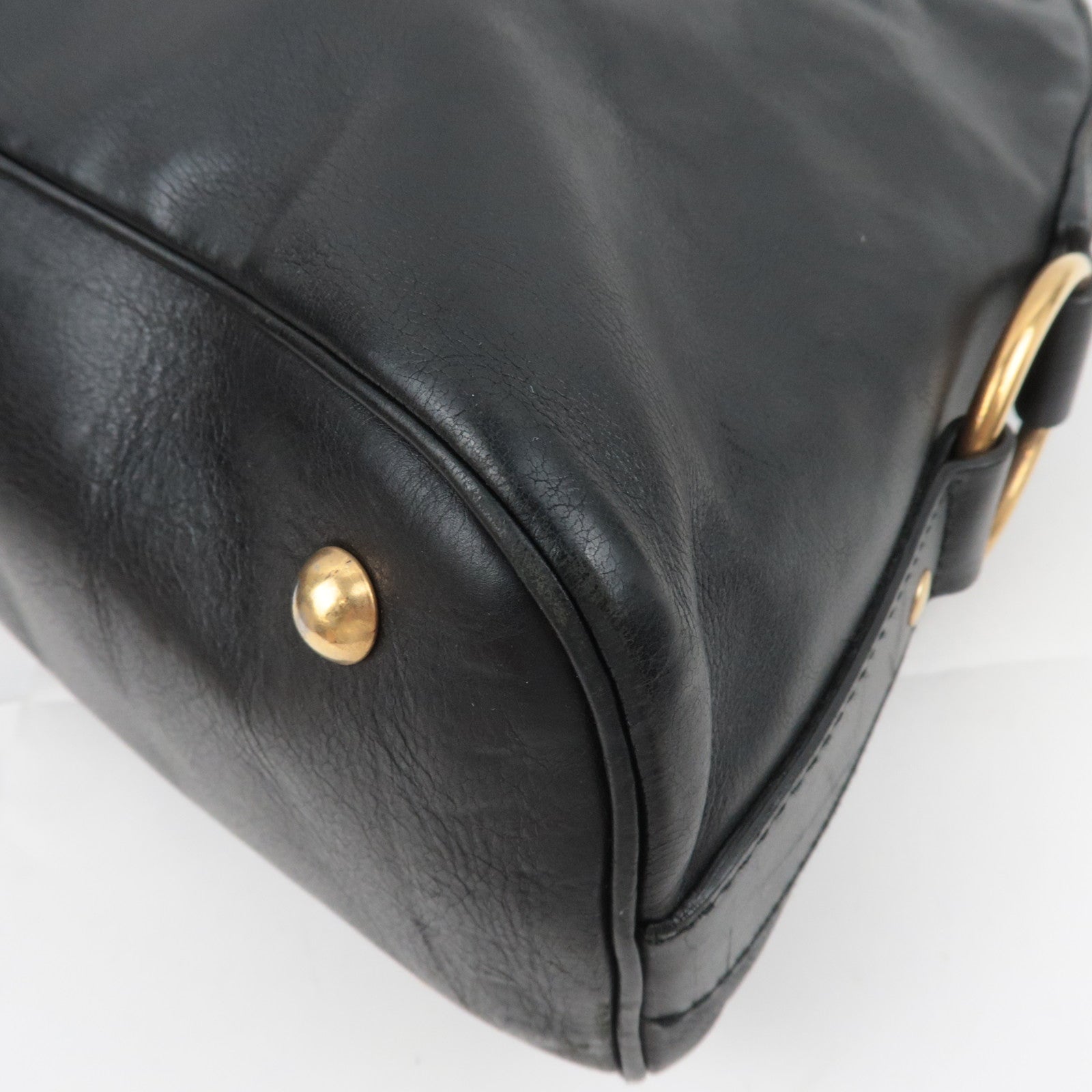 SAINT LAURENT YSL Muse Leather Handbag Black 156464