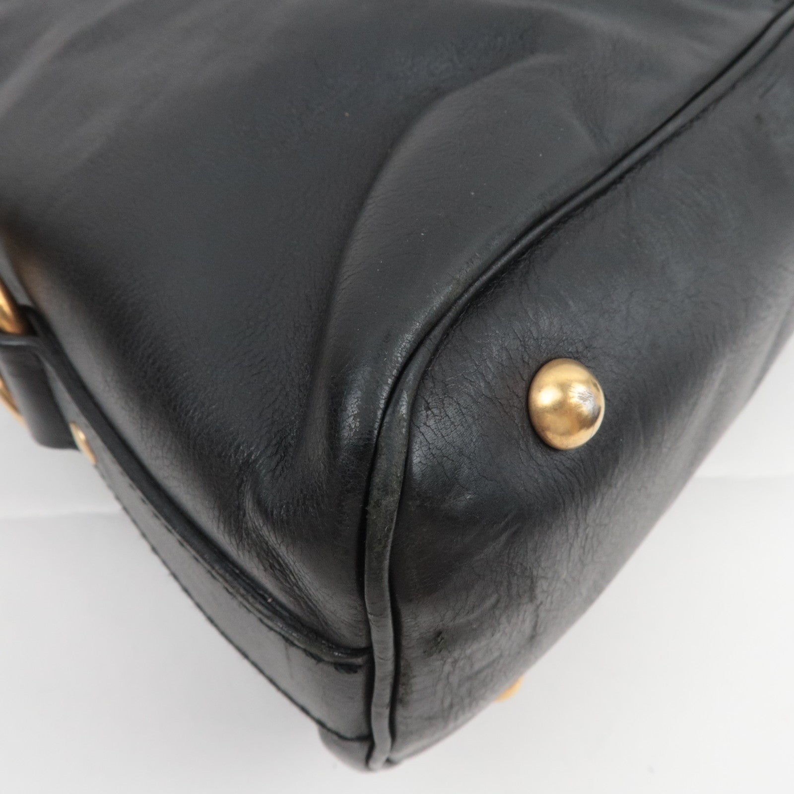 SAINT LAURENT YSL Muse Leather Handbag Black 156464