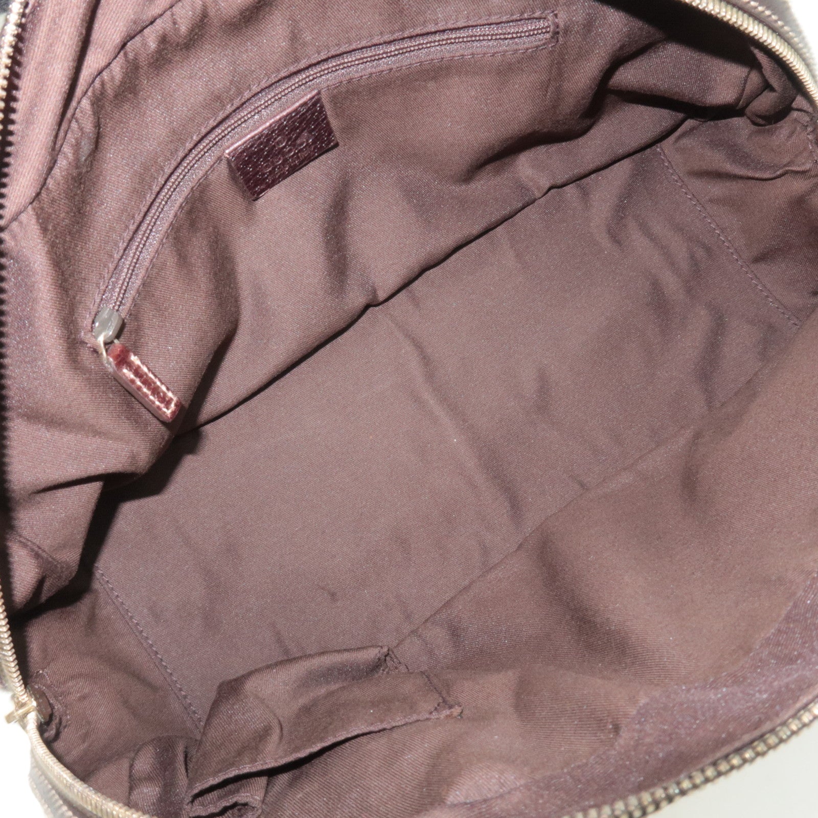GUCCI Princy Sherry GG Canvas Shoulder Bag Leather Brown 161720