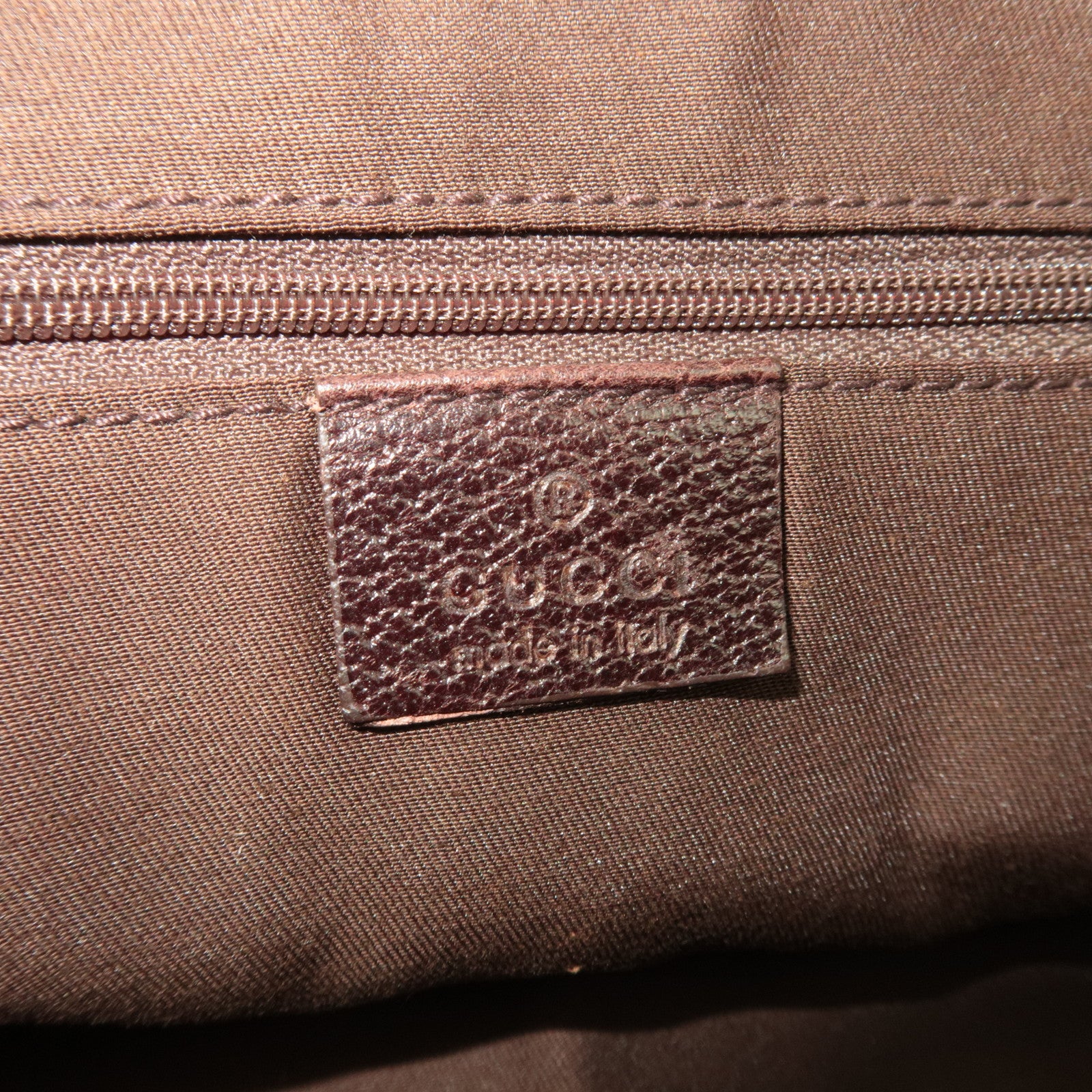 GUCCI Princy Sherry GG Canvas Shoulder Bag Leather Brown 161720