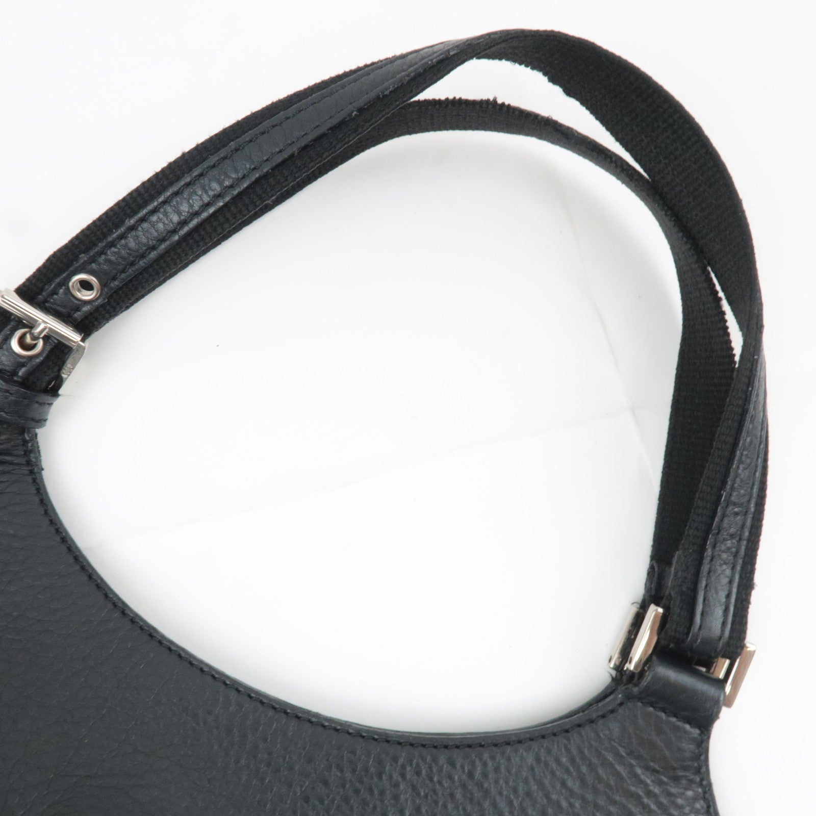 Christian Dior Street Chic Trotter Canvas Leather Handbag Black