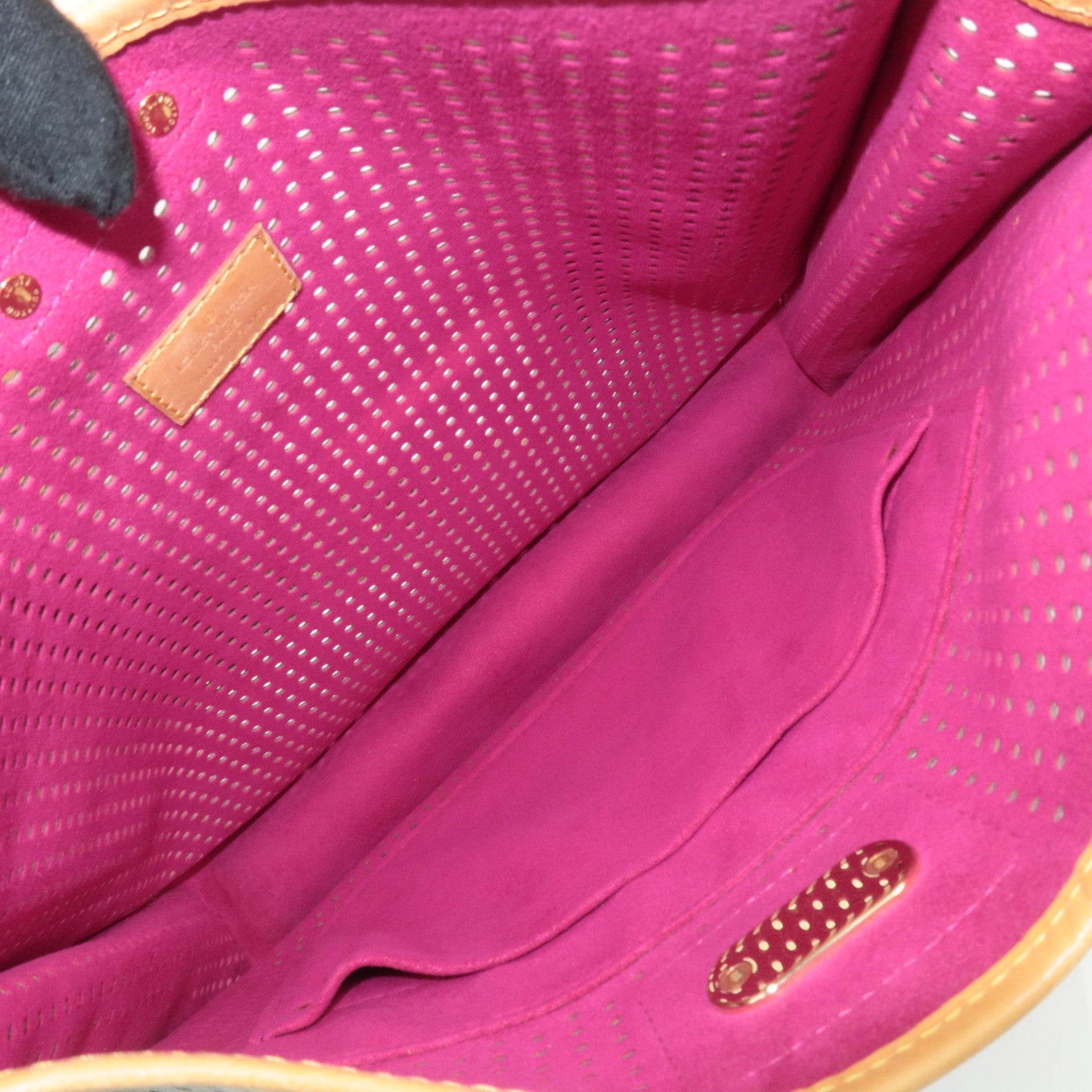 Louis Vuitton Monogram Perforated Musette Shoulder Bag Fuchsia M95172