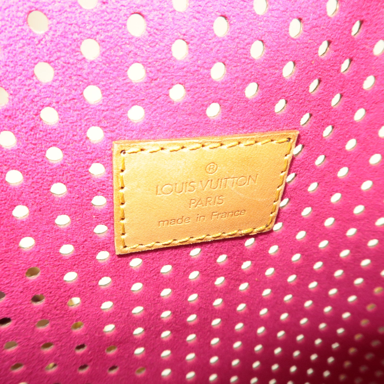 Louis Vuitton Monogram Perforated Musette Shoulder Bag Fuchsia M95172