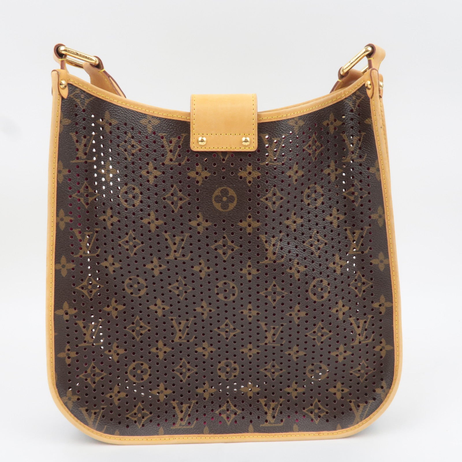 Louis Vuitton Monogram Perforated Musette Shoulder Bag Fuchsia M95172