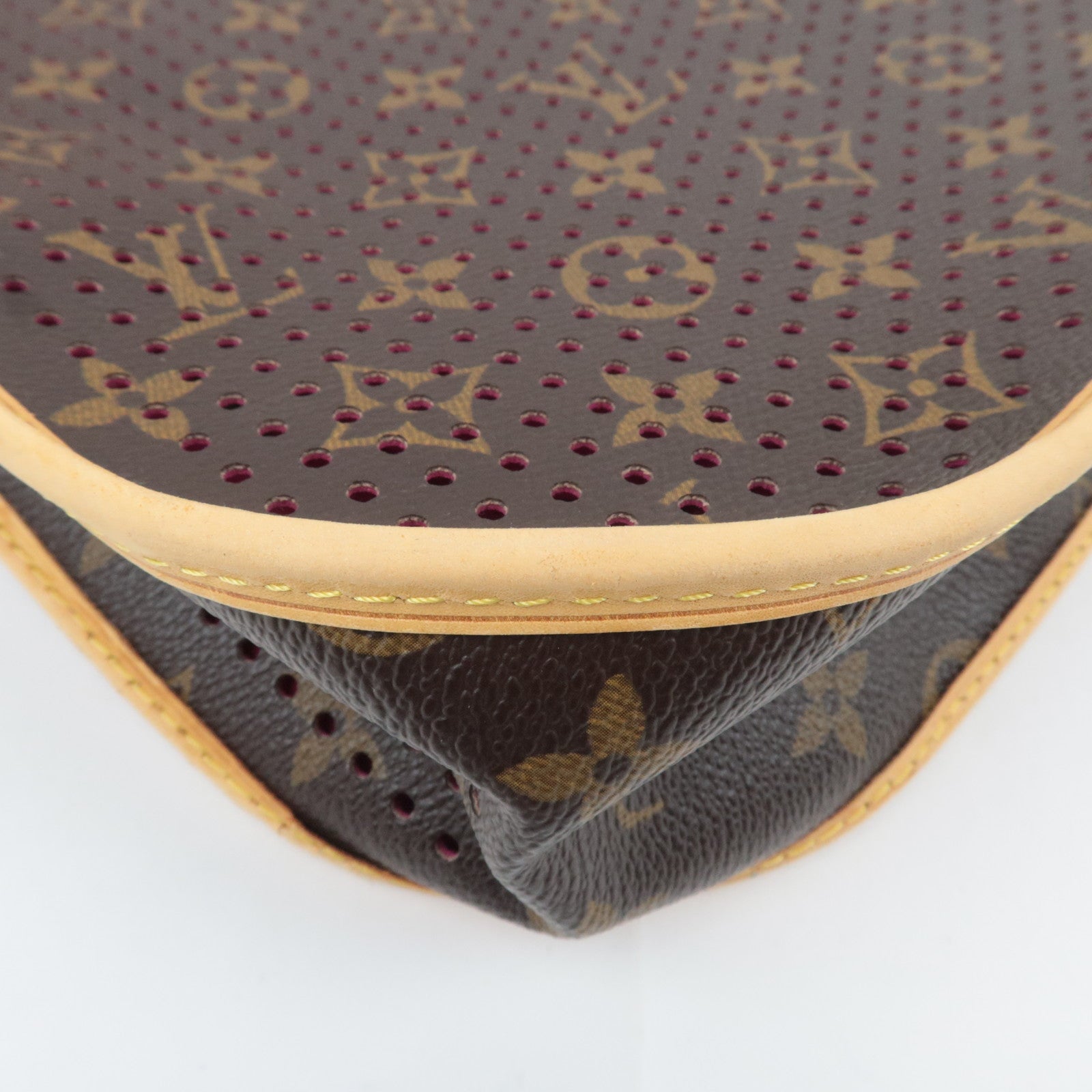 Louis Vuitton Monogram Perforated Musette Shoulder Bag Fuchsia M95172