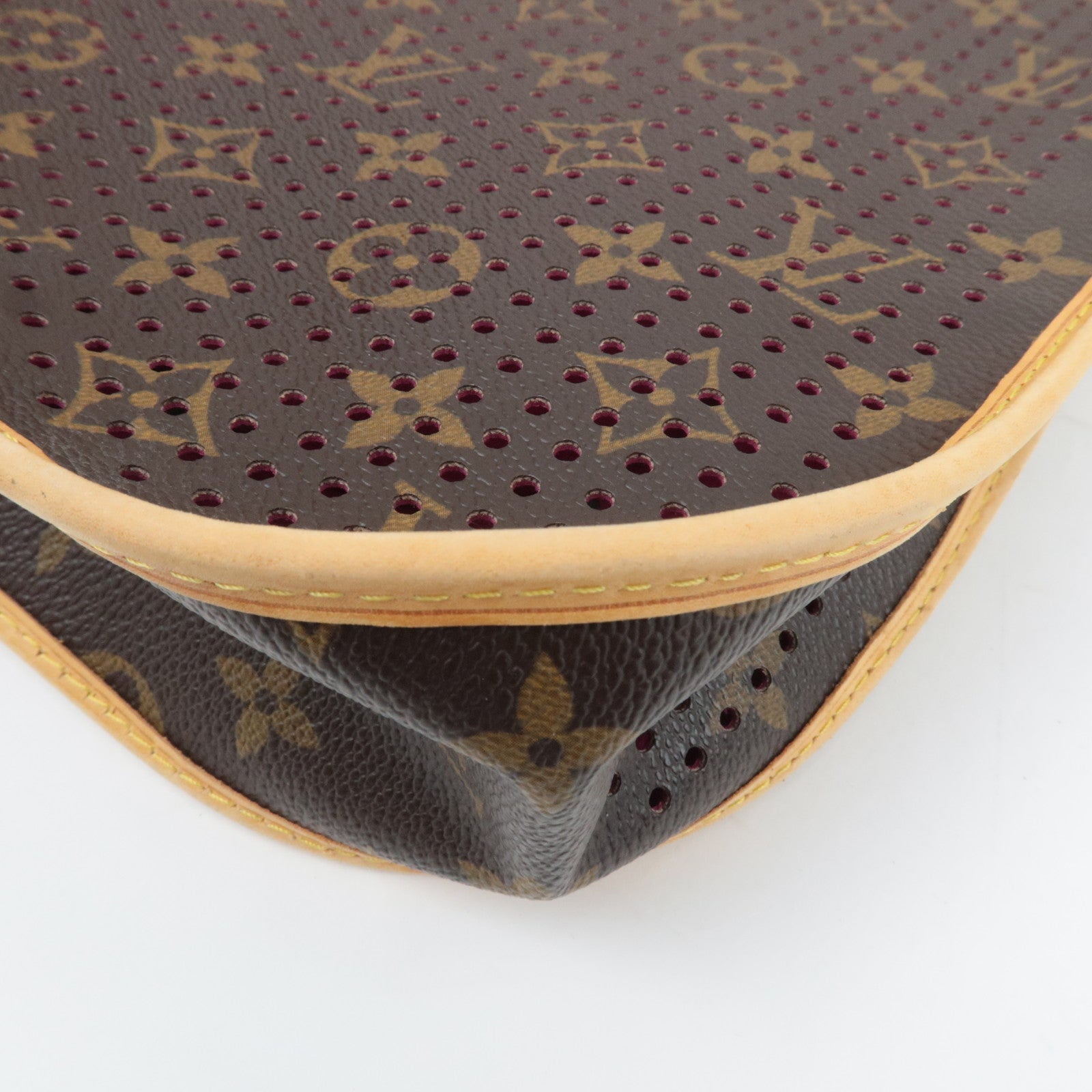 Louis Vuitton Monogram Perforated Musette Shoulder Bag Fuchsia M95172