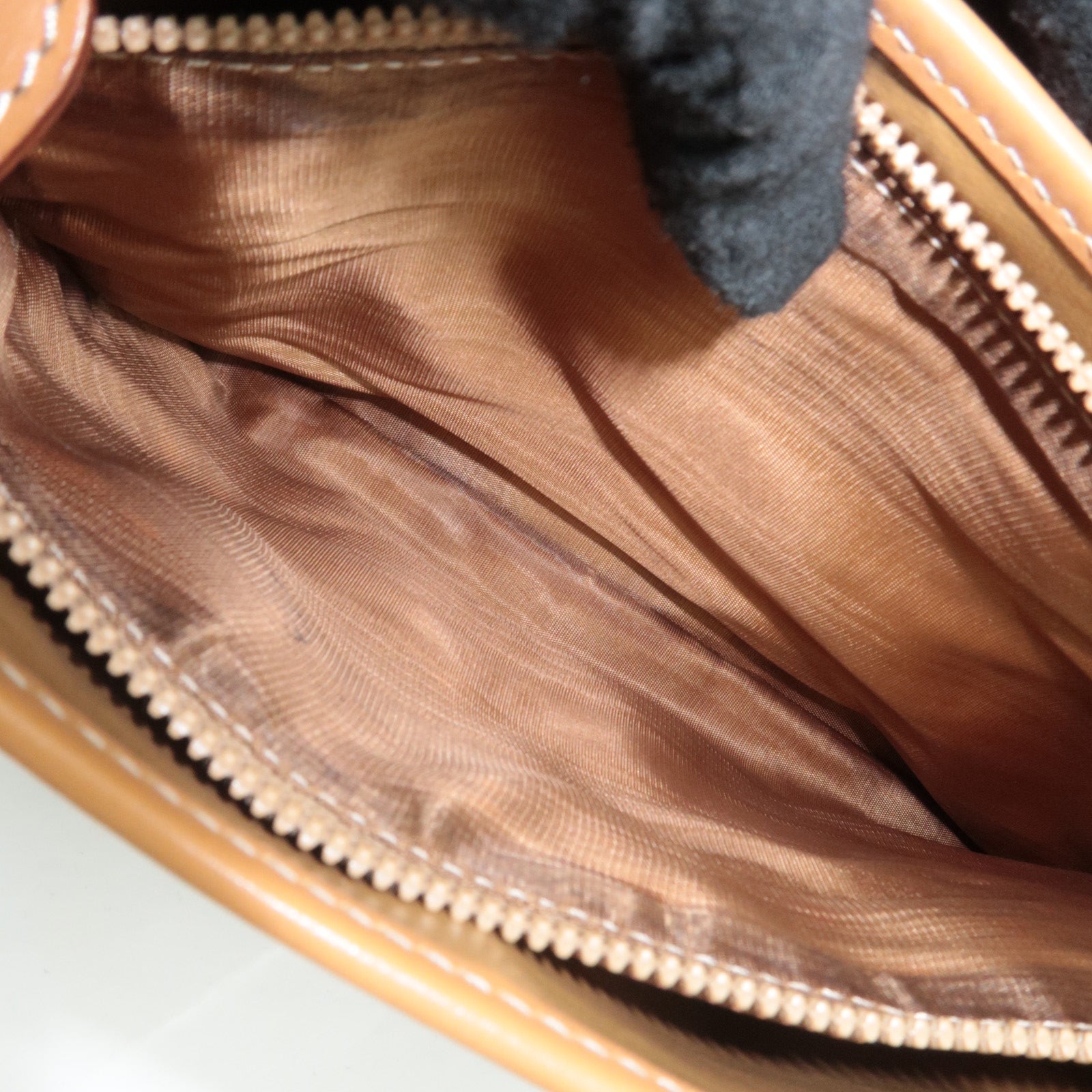 CELINE Macadam PVC Leather Shoulder Bag Brown