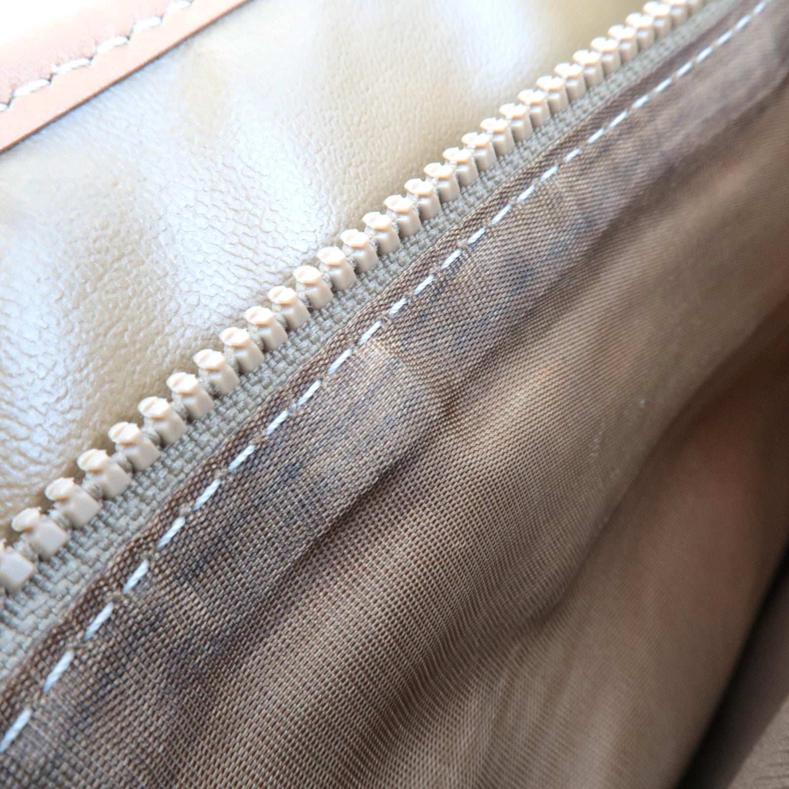 CELINE Macadam PVC Leather Shoulder Bag Brown