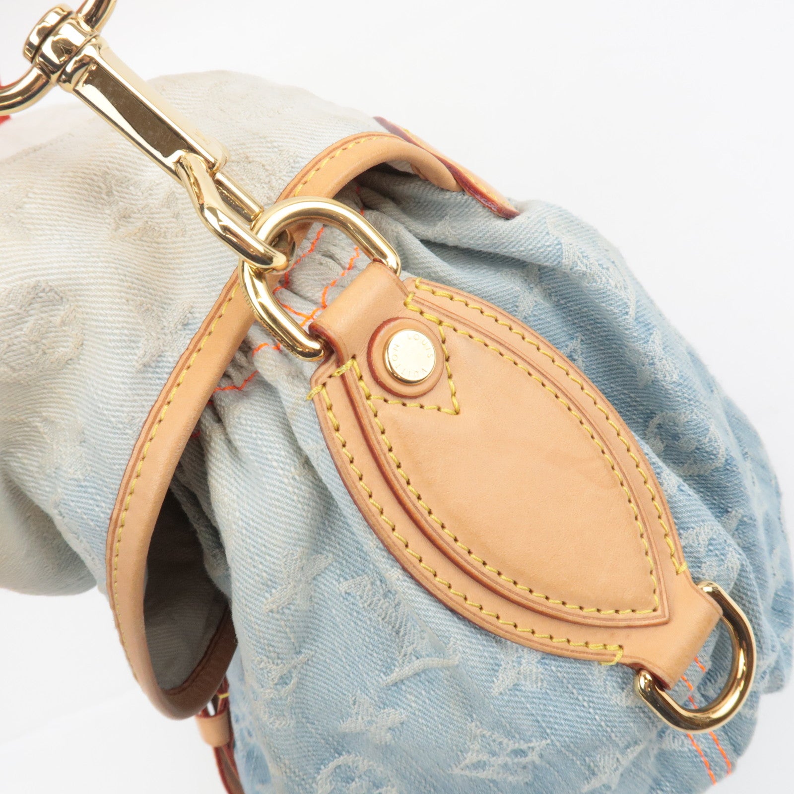Louis Vuitton Monogram Denim Sunshine Shoulder Bag Blue M93182