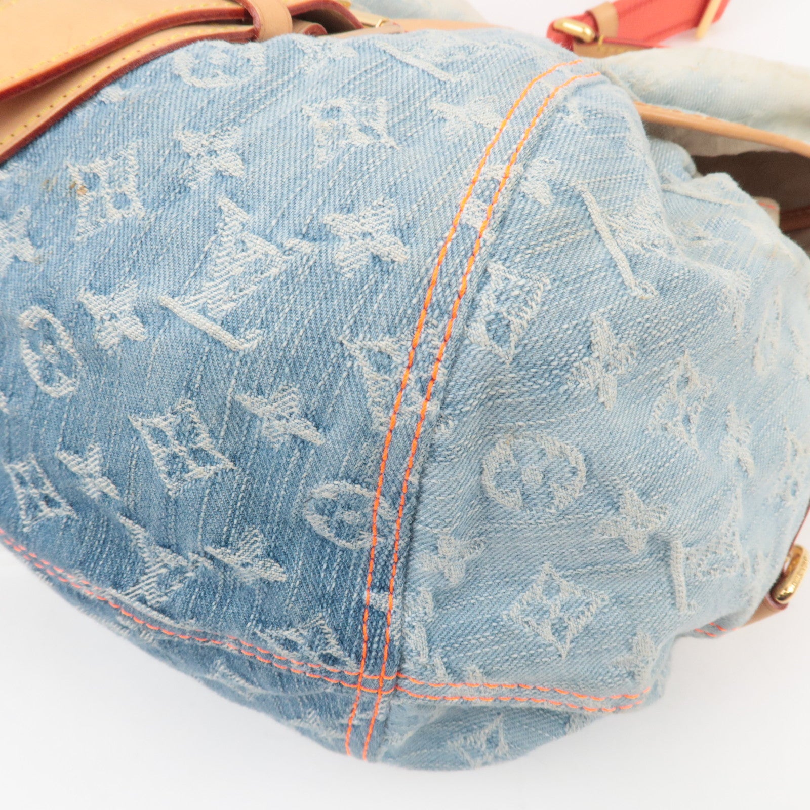 Louis Vuitton Monogram Denim Sunshine Shoulder Bag Blue M93182