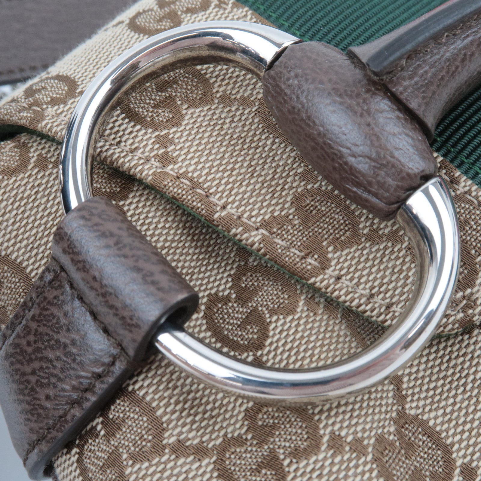 GUCCI Sherry Horsebit Small 2Way Chain Shoulder Bag Brown 764339