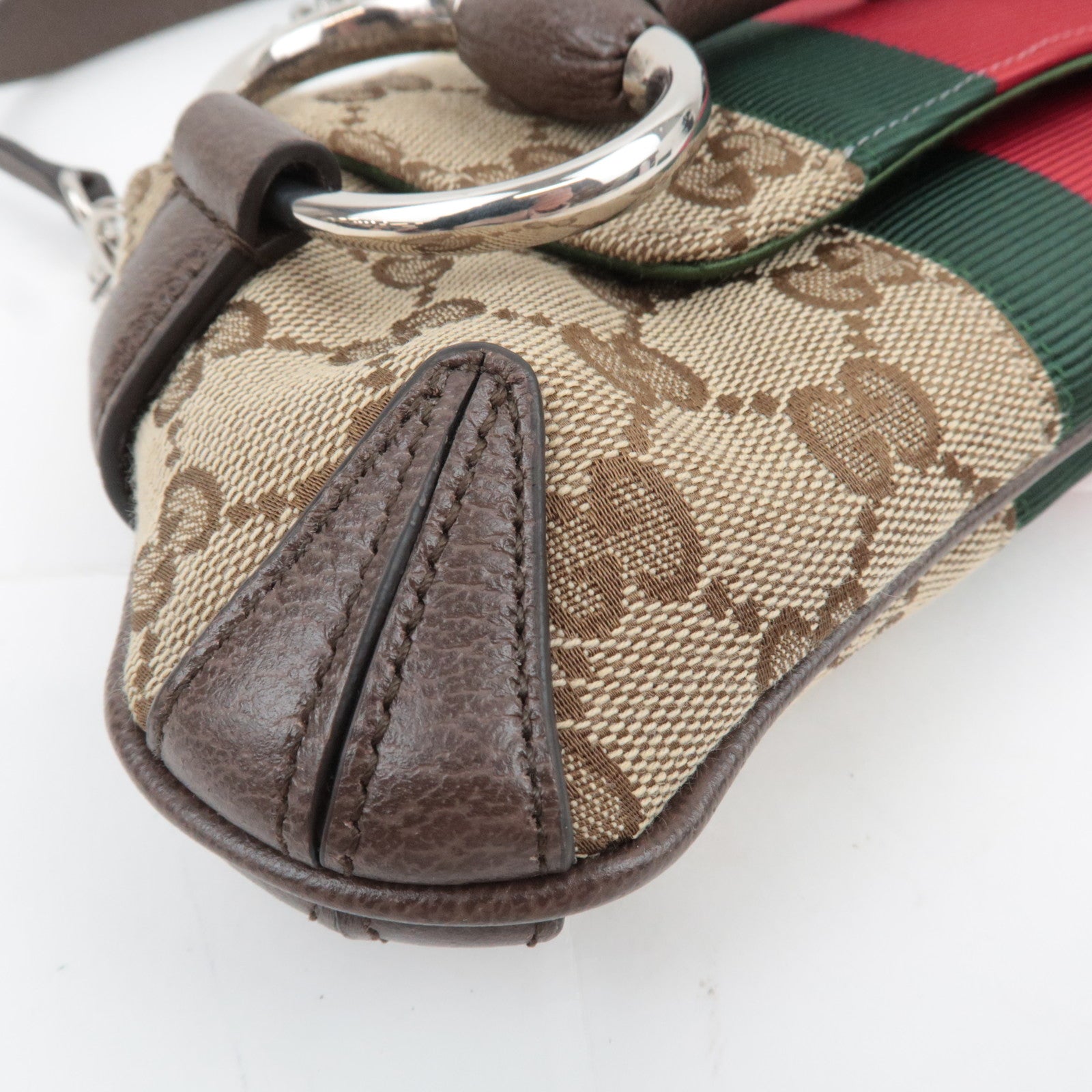 GUCCI Sherry Horsebit Small 2Way Chain Shoulder Bag Brown 764339