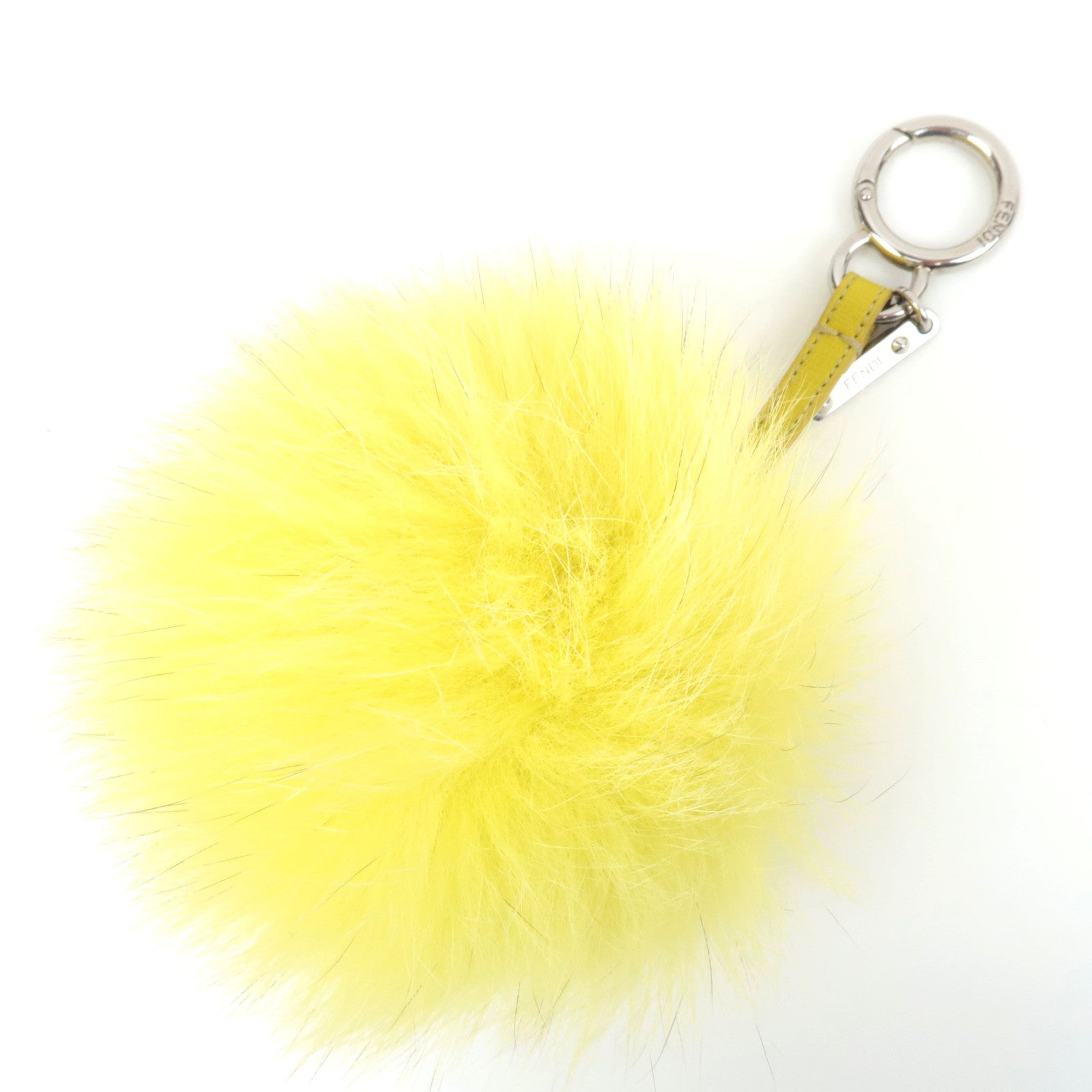 FENDI Pom Pom Charm Fur Bag Charm Yellow 7AR25989399