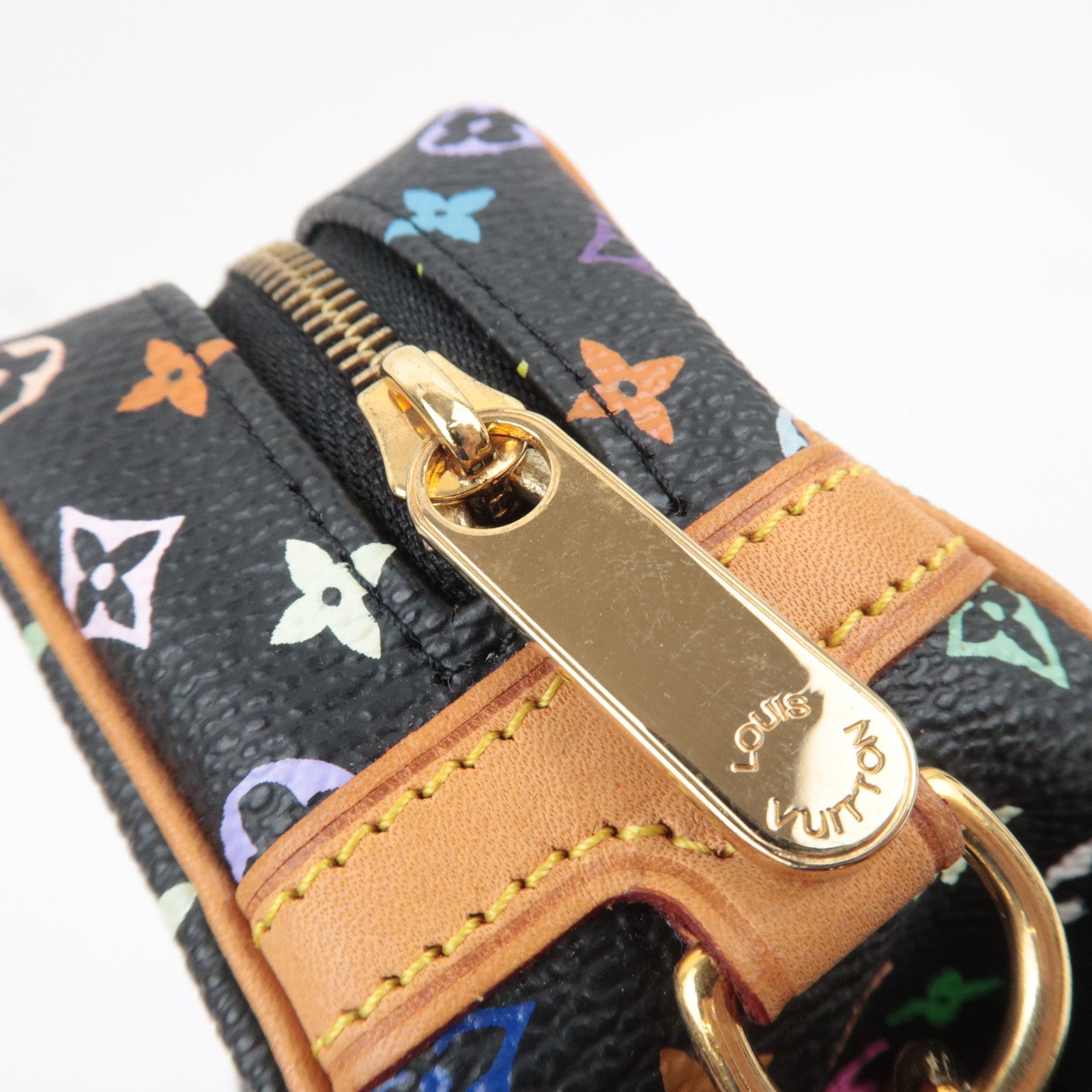 Louis Vuitton Monogram Multicolor Trousse Wapity Small Pouch Noir M58034