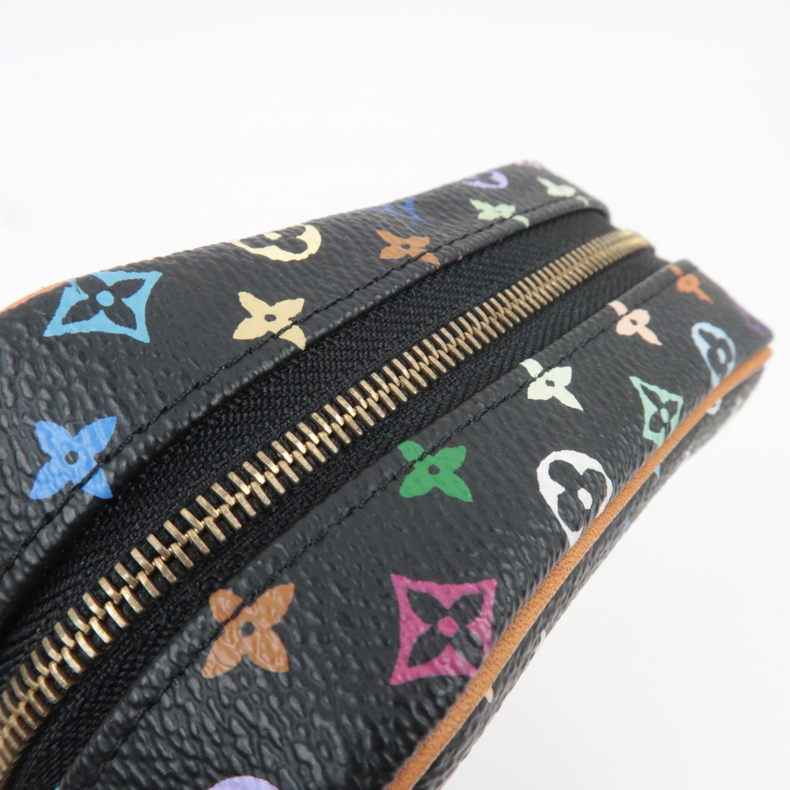 Louis Vuitton Monogram Multicolor Trousse Wapity Small Pouch Noir M58034