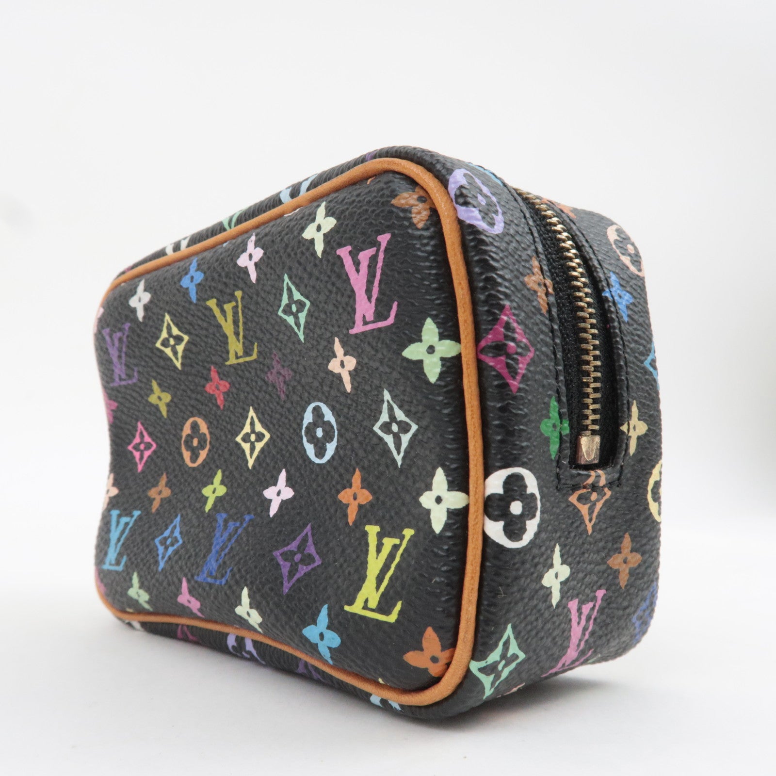 Louis Vuitton Monogram Multicolor Trousse Wapity Small Pouch Noir M58034
