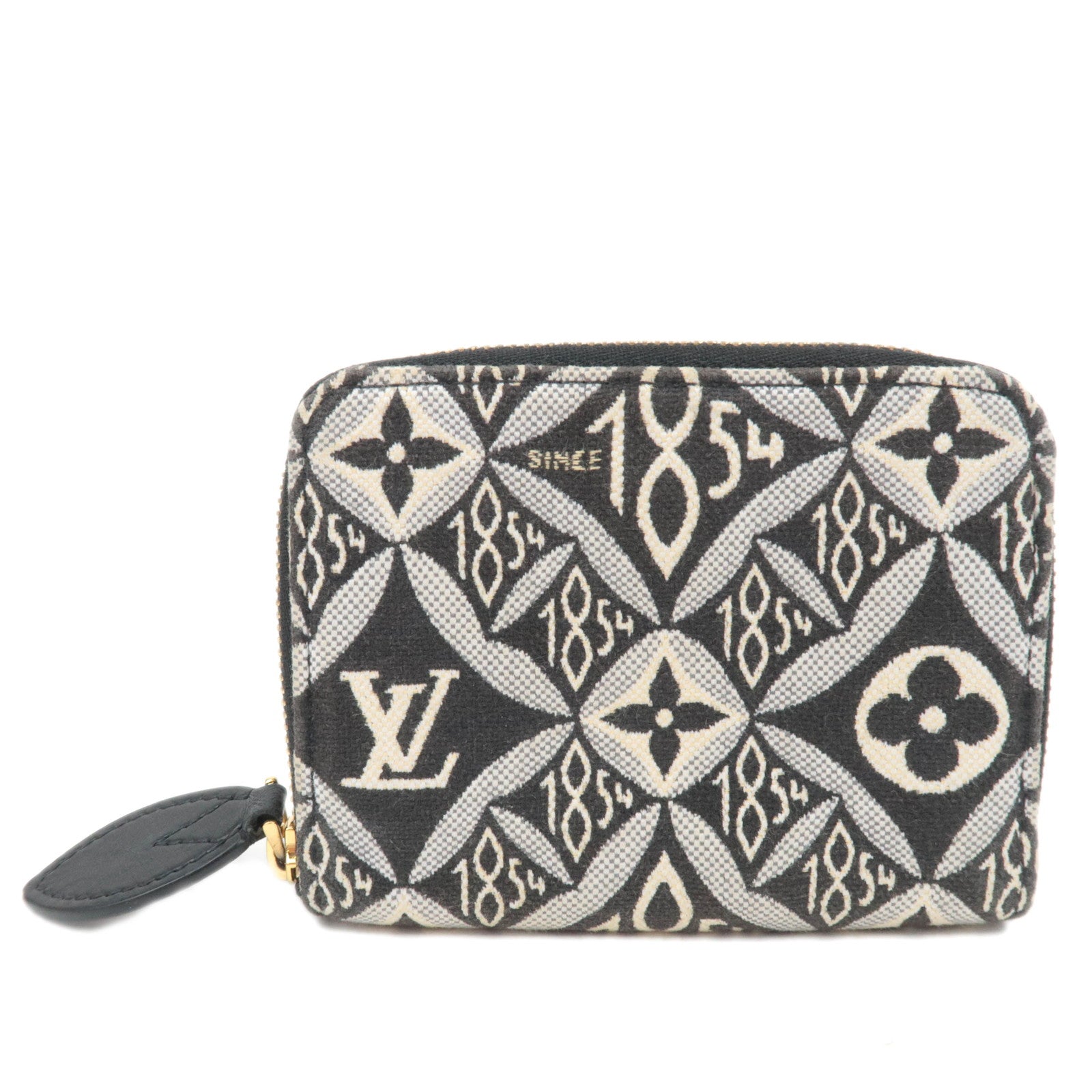 Louis Vuitton Monogram Jacquard Zippy Coin Purse Black White M6999789412