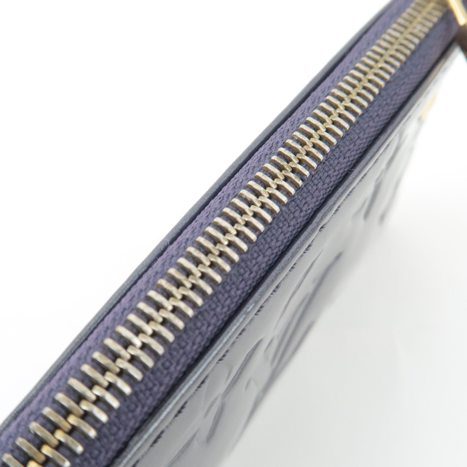Louis Vuitton Monogram Vernis Pochette Cles Coin Case Indigo N91347