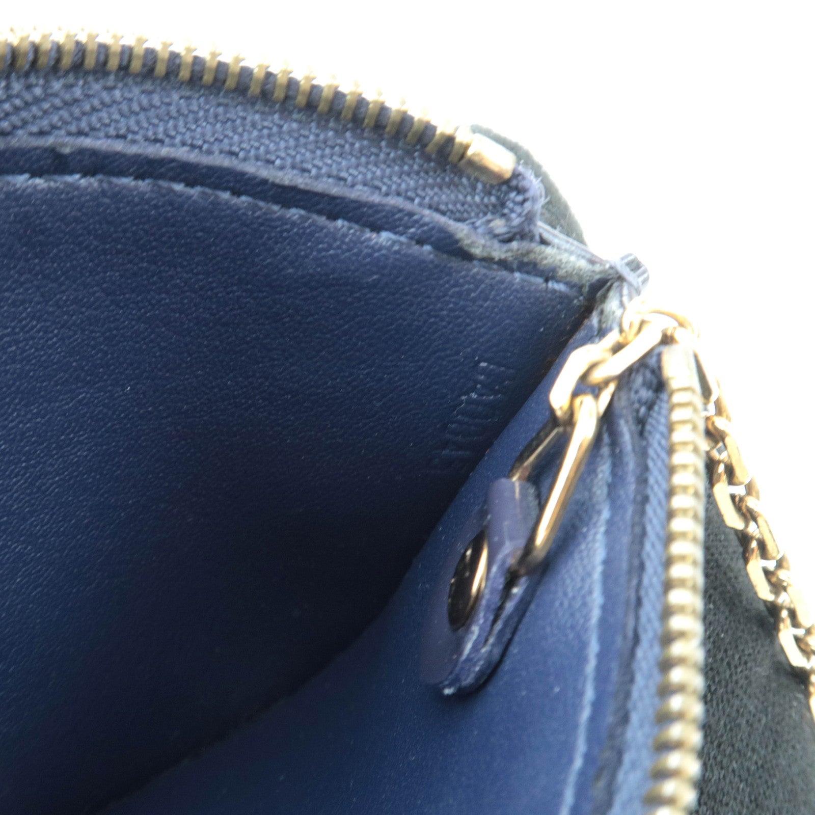 Louis Vuitton Monogram Vernis Pochette Cles Coin Case Indigo N91347