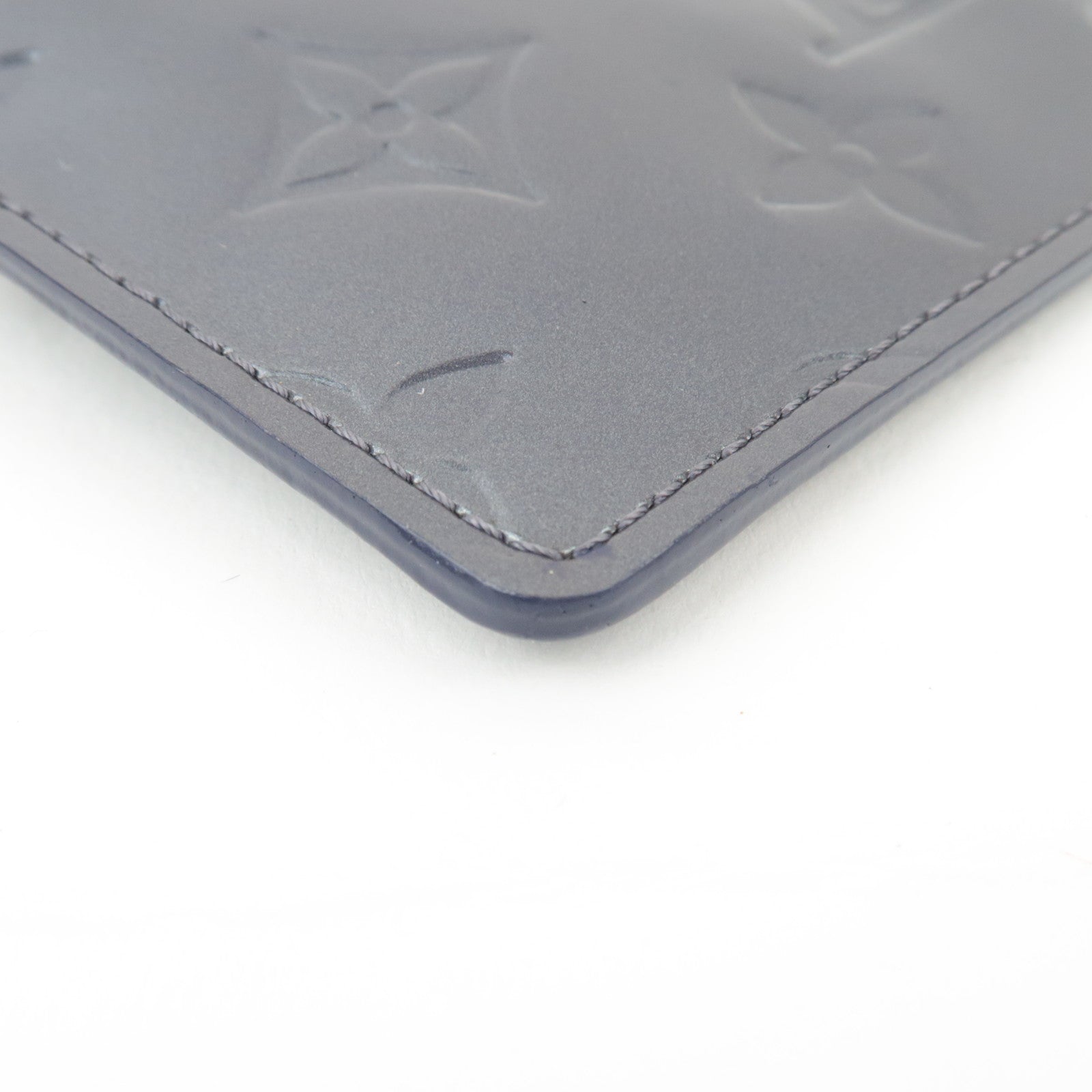 Louis Vuitton Monogram Vernis Pochette Cles Coin Case Indigo N91347