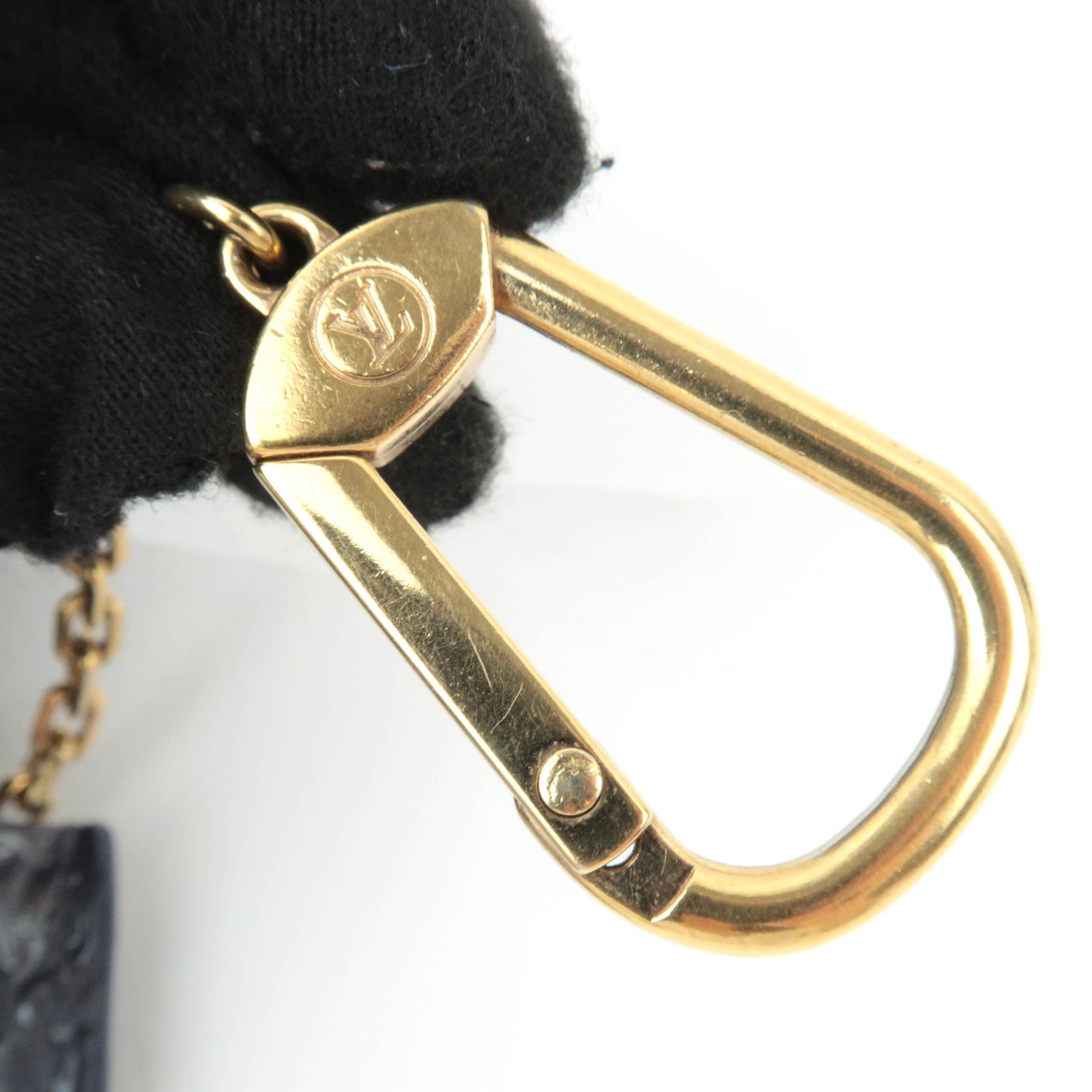 Louis Vuitton Monogram Vernis Pochette Cles Coin Case Indigo N91347