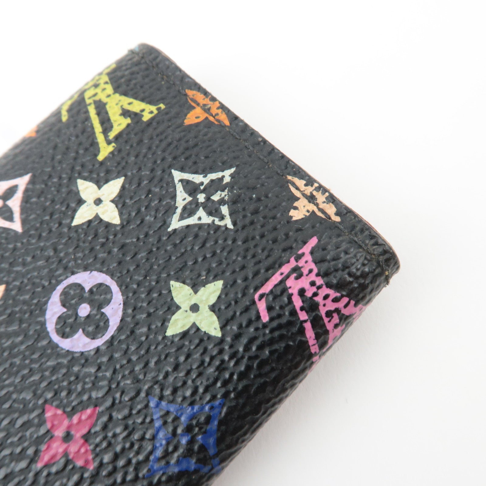 Louis Vuitton Monogram Multicolor Multi Cles 4 Key Case Noir M60044