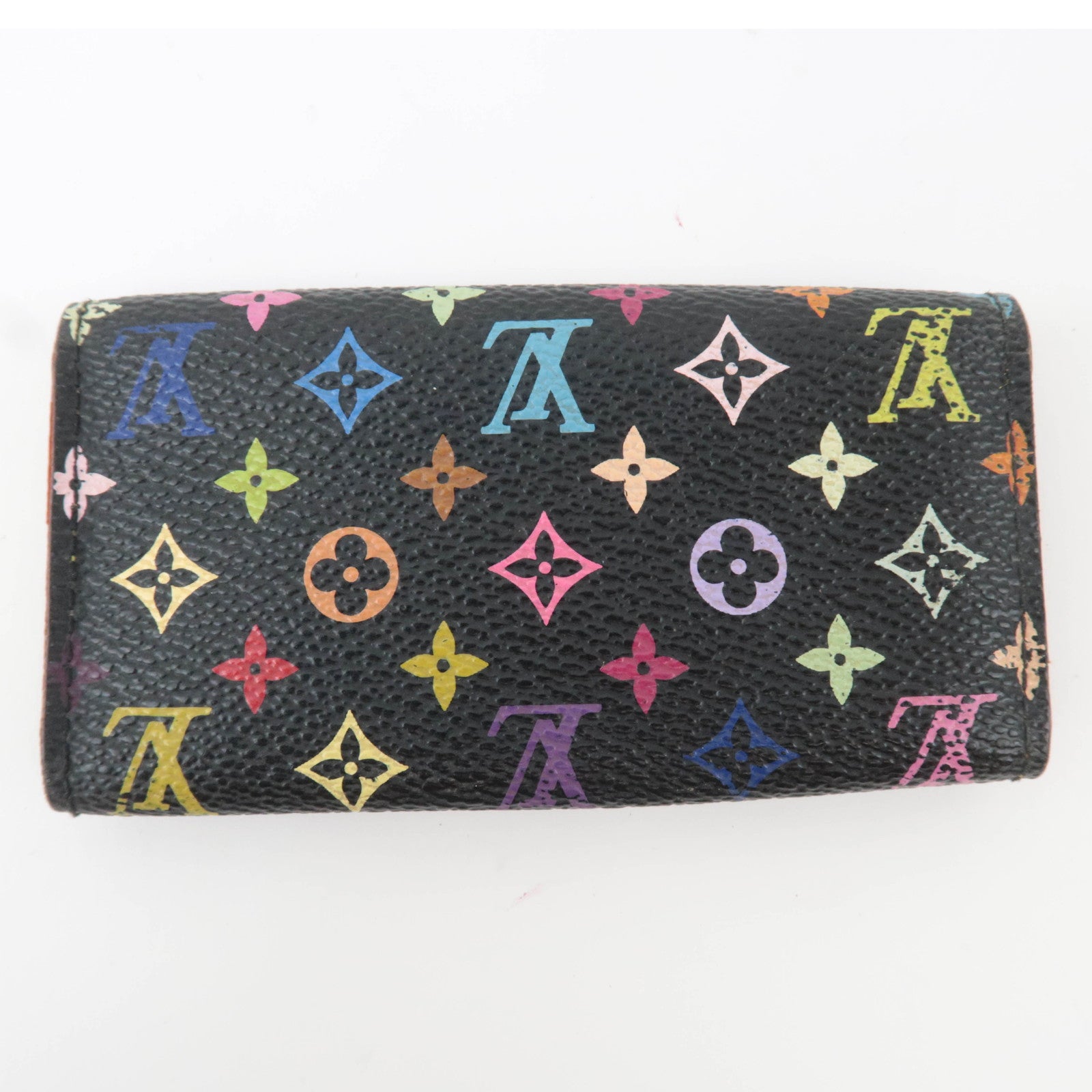 Louis Vuitton Monogram Multicolor Multi Cles 4 Key Case Noir M60044
