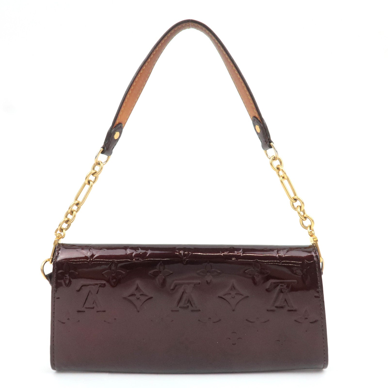 Louis Vuitton Monogram Vernis Sunset Boulevard Handbag Amarant M93542