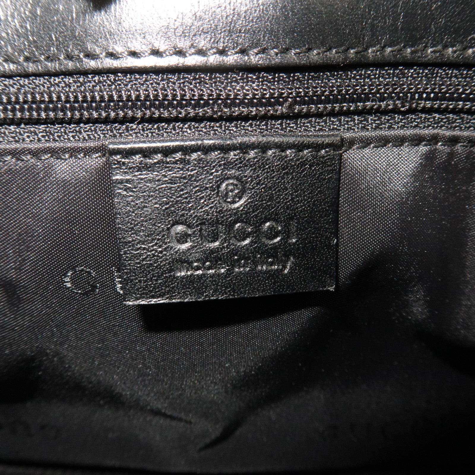 GUCCI Jackie GG Canvas Shoulder Bag Black 002.1067