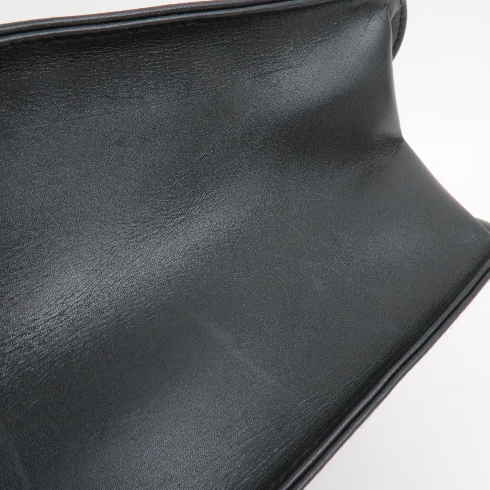 GUCCI Leather Shoulder Bag Black 001.3167