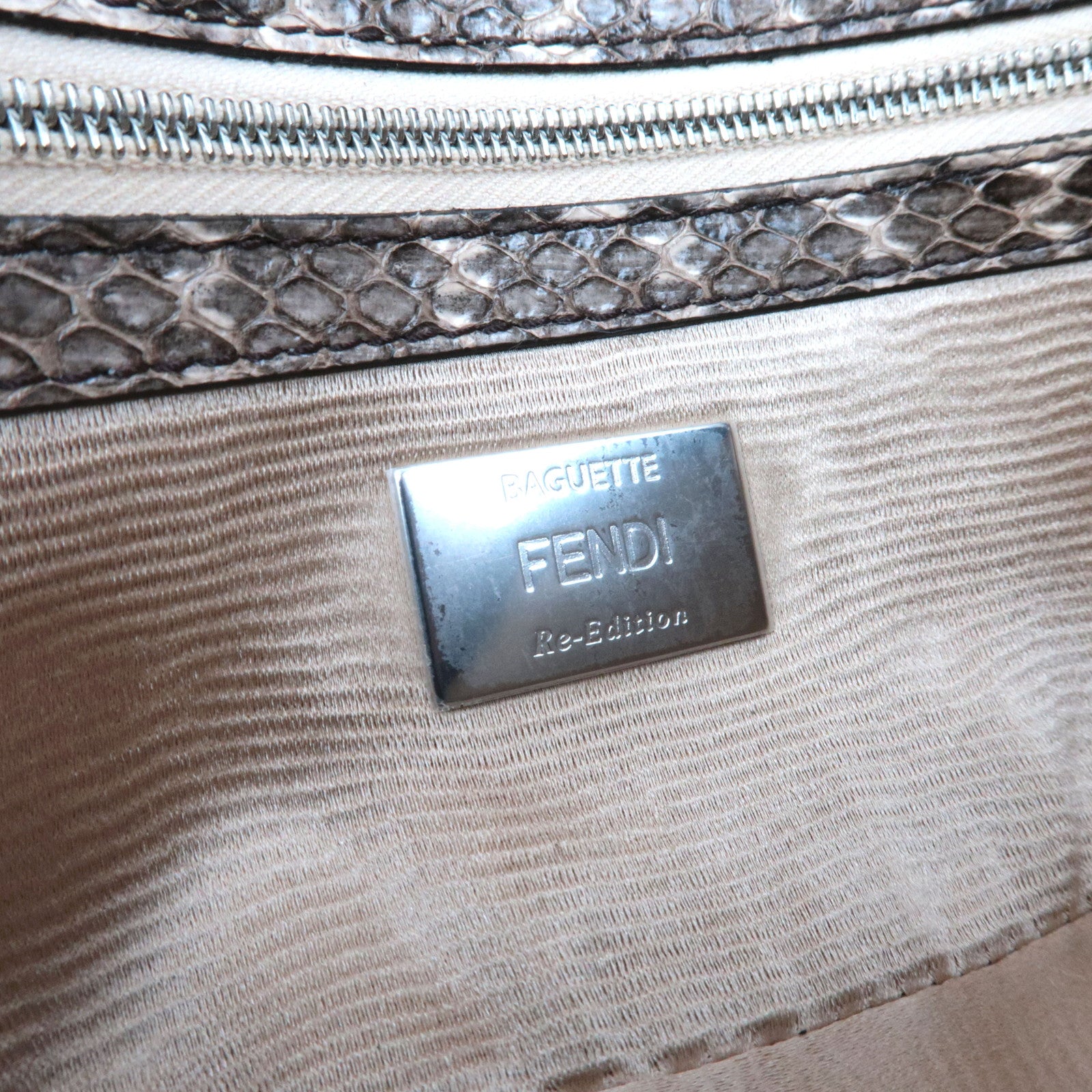 FENDI Zucca Bijou Mamma Baguette Shoulder Bag 8BR600