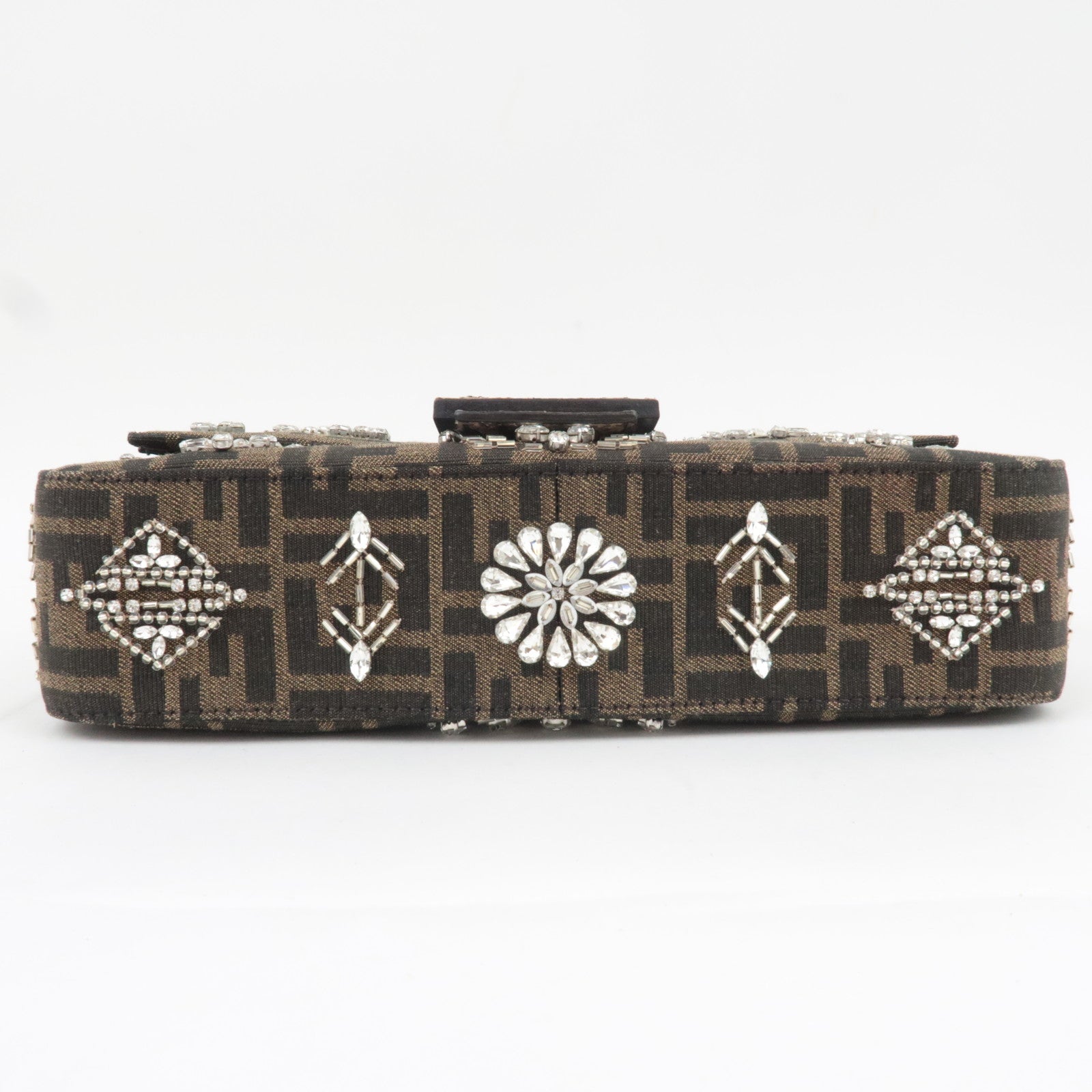 FENDI Zucca Bijou Mamma Baguette Shoulder Bag 8BR600