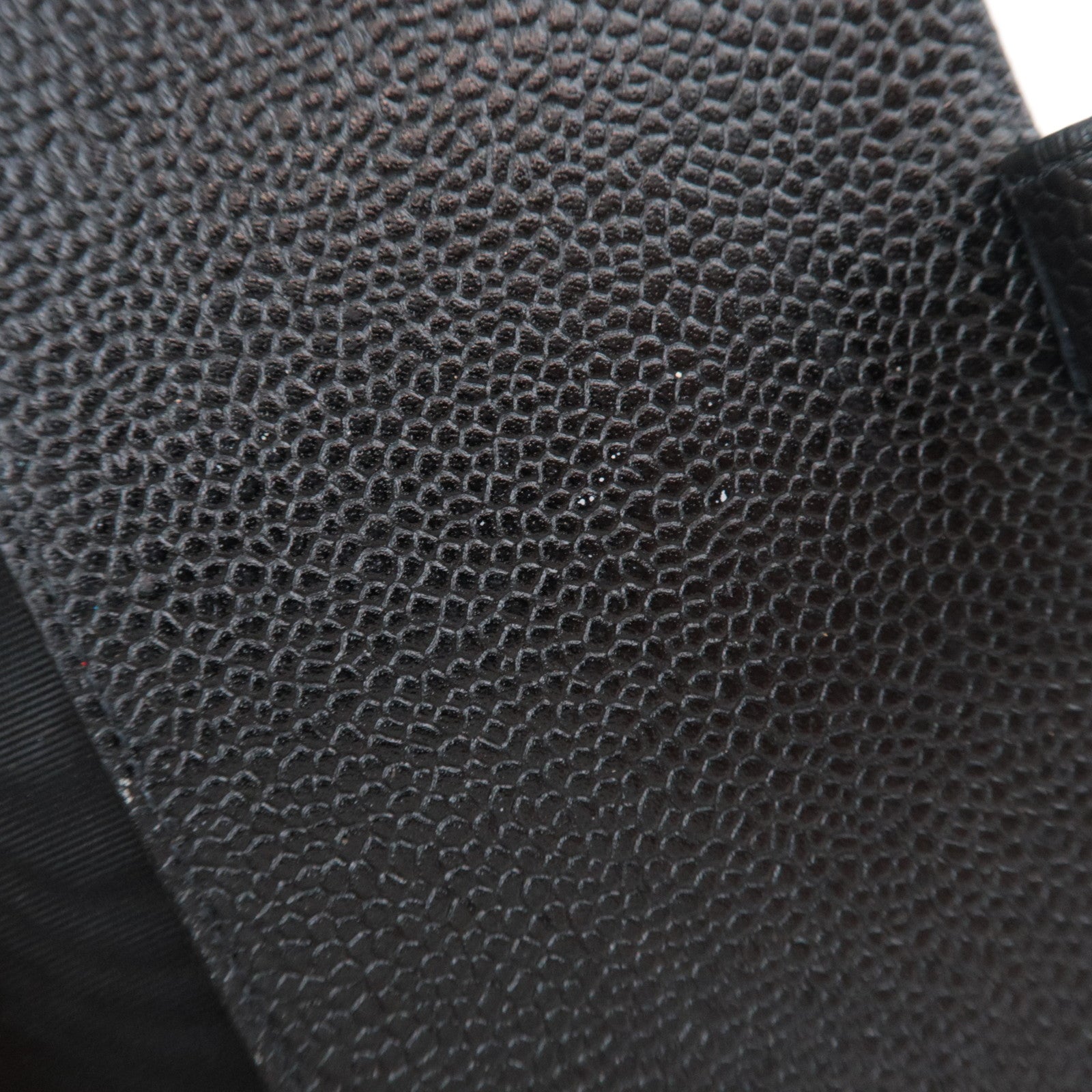 CHANEL Coco Mark Planner Cover Caviarskin Black