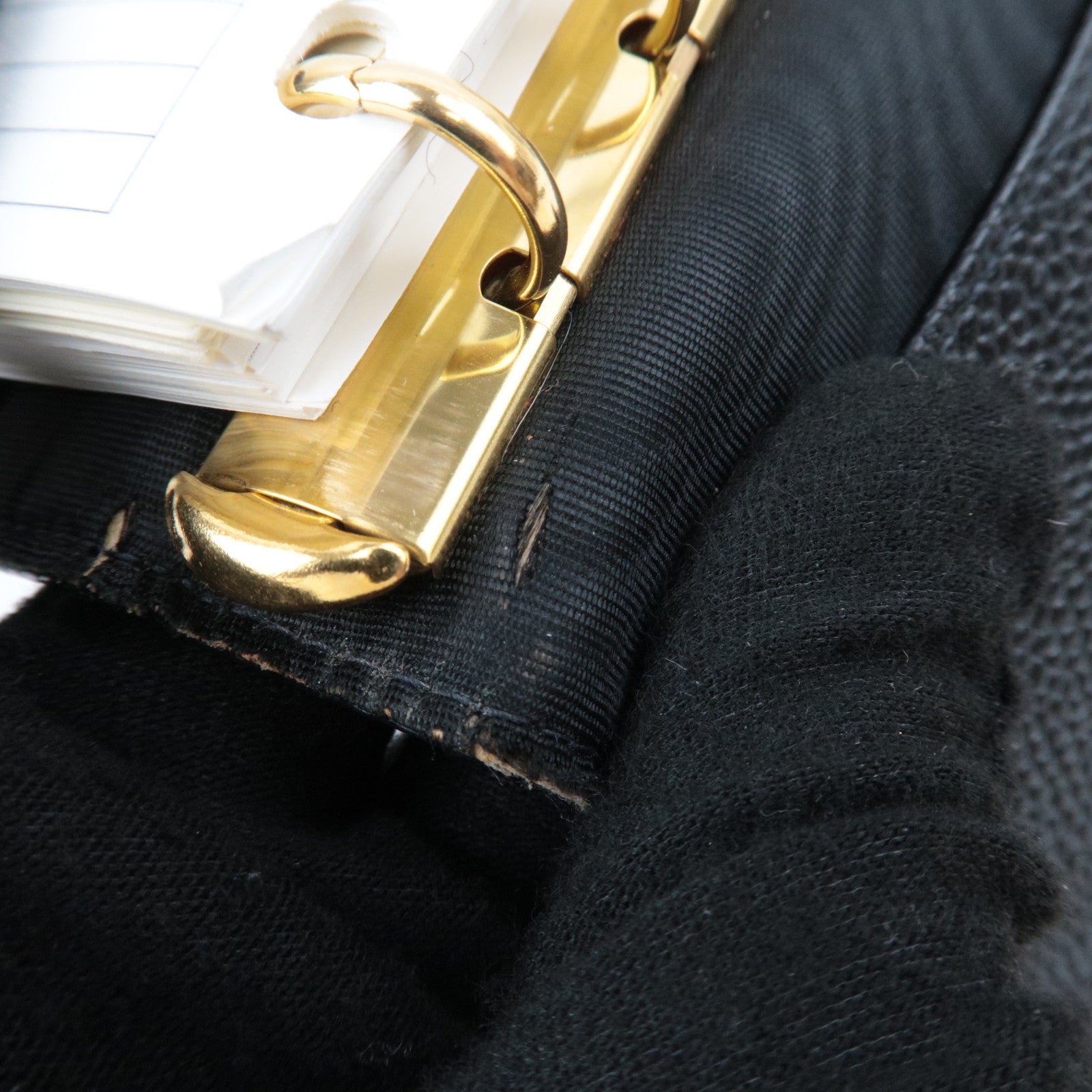 CHANEL Coco Mark Planner Cover Caviarskin Black
