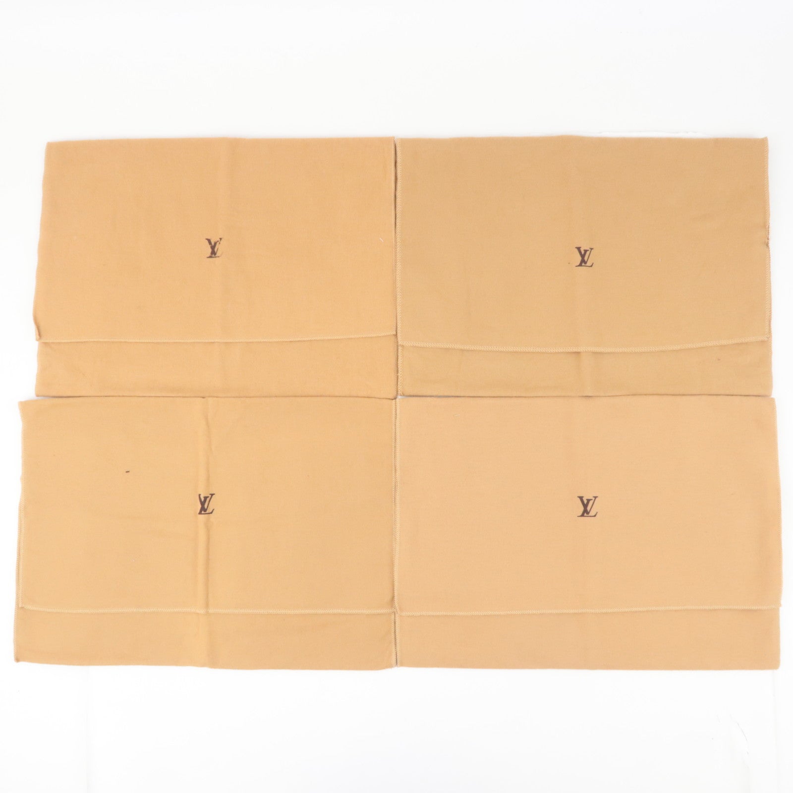 Louis Vuitton Set of 10 Cotton Dust Bag Beige