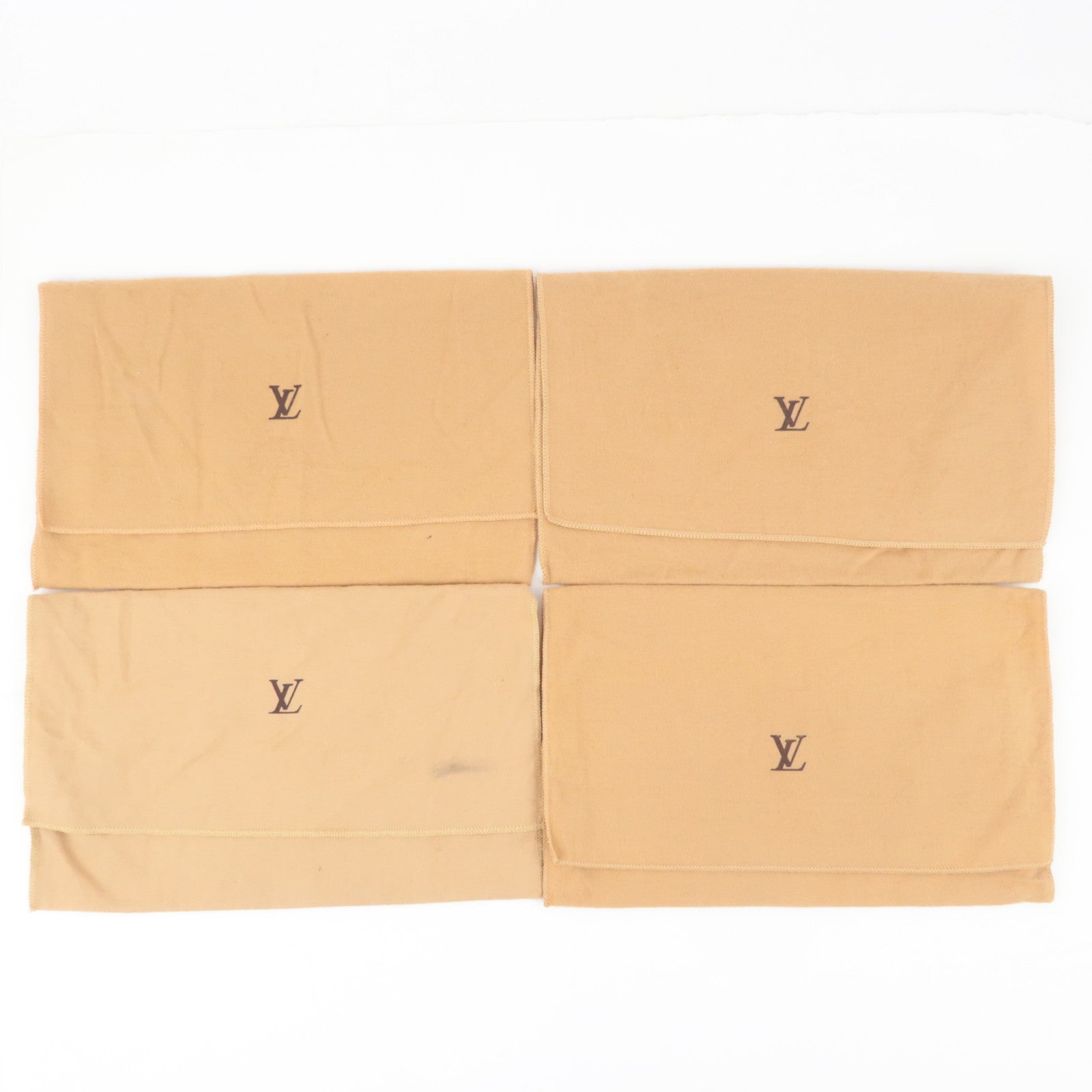 Louis Vuitton Set of 10 Cotton Dust Bag Beige