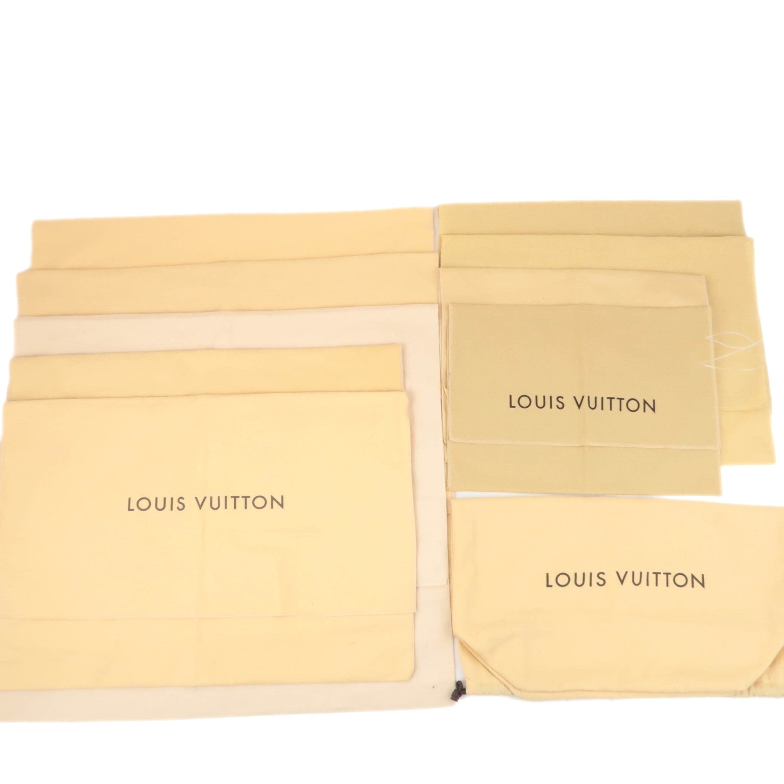 Louis Vuitton Set of 10 Cotton Dust Bag Beige89552