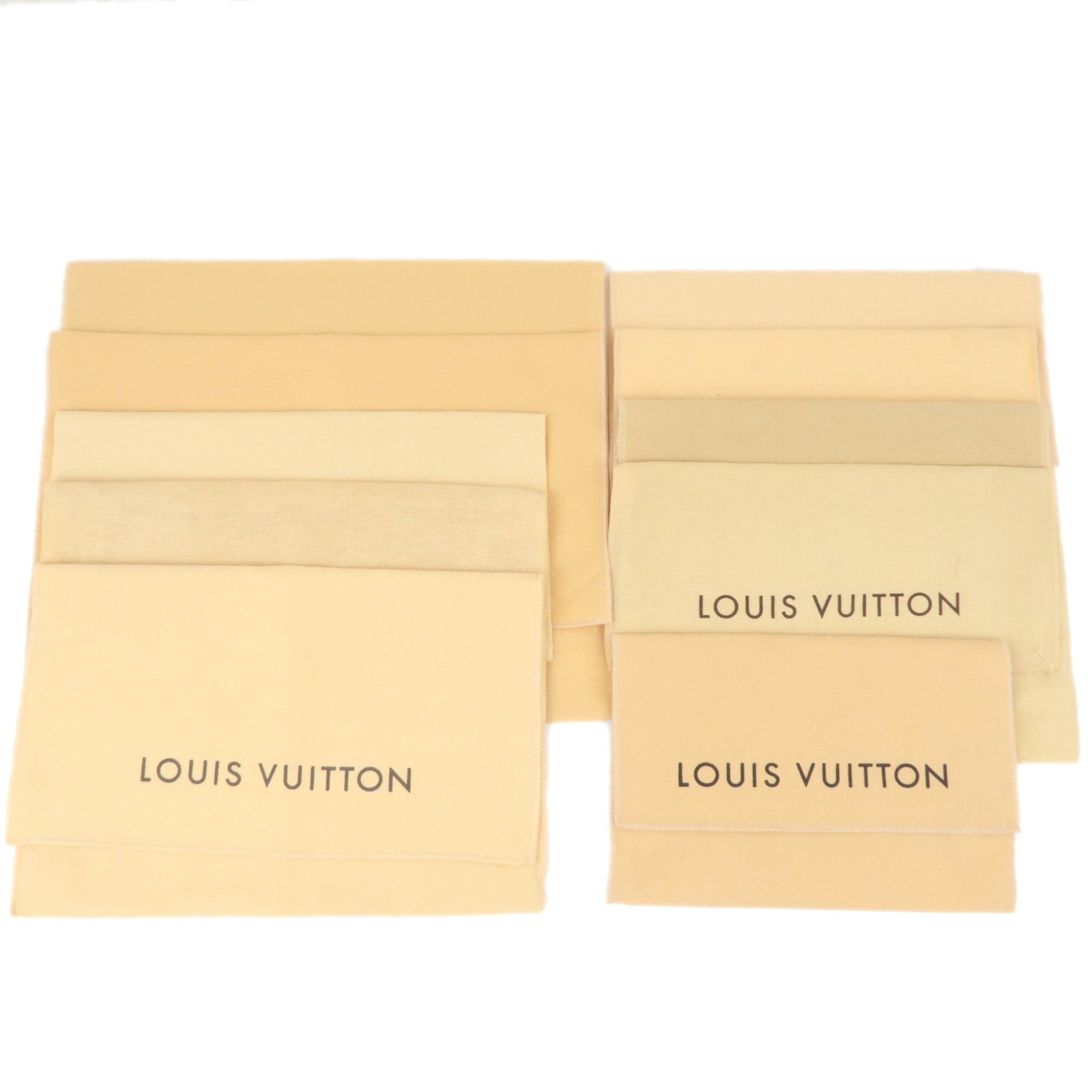 Louis Vuitton Set of 10 Cotton Dust Bag Beige89553