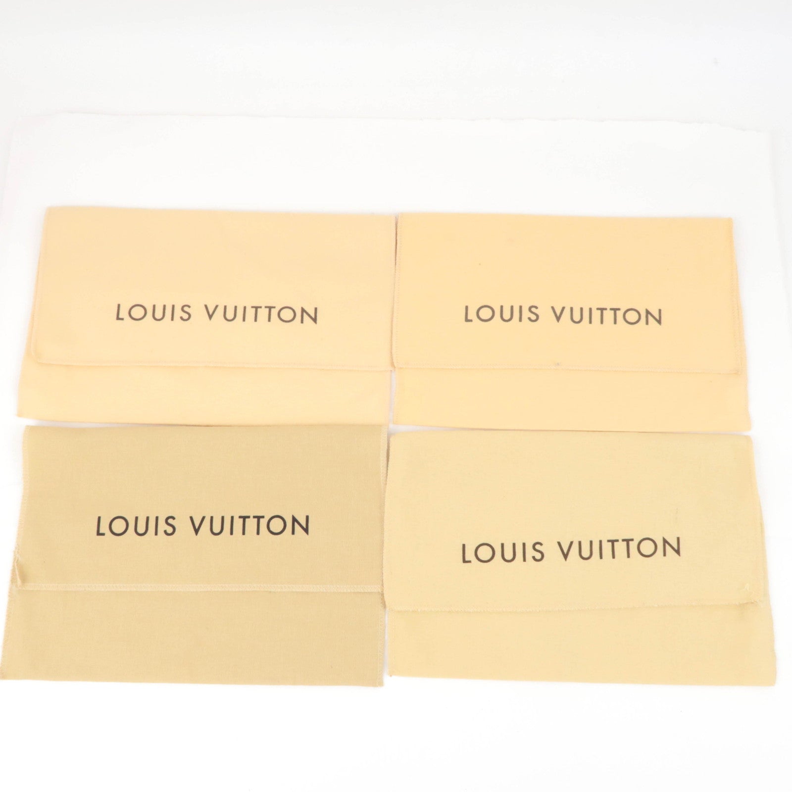 Louis Vuitton Set of 10 Cotton Dust Bag Beige