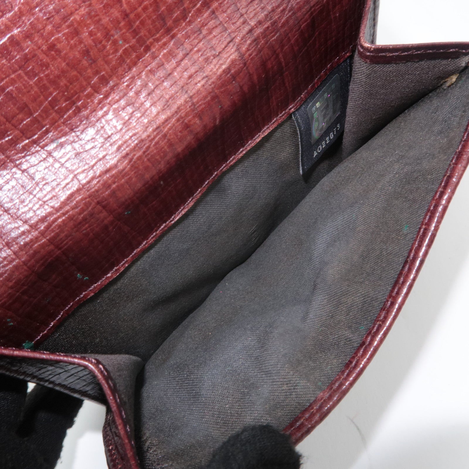 FENDI Zucchino Canvas Leather Wallet Beige Brown 8M0035
