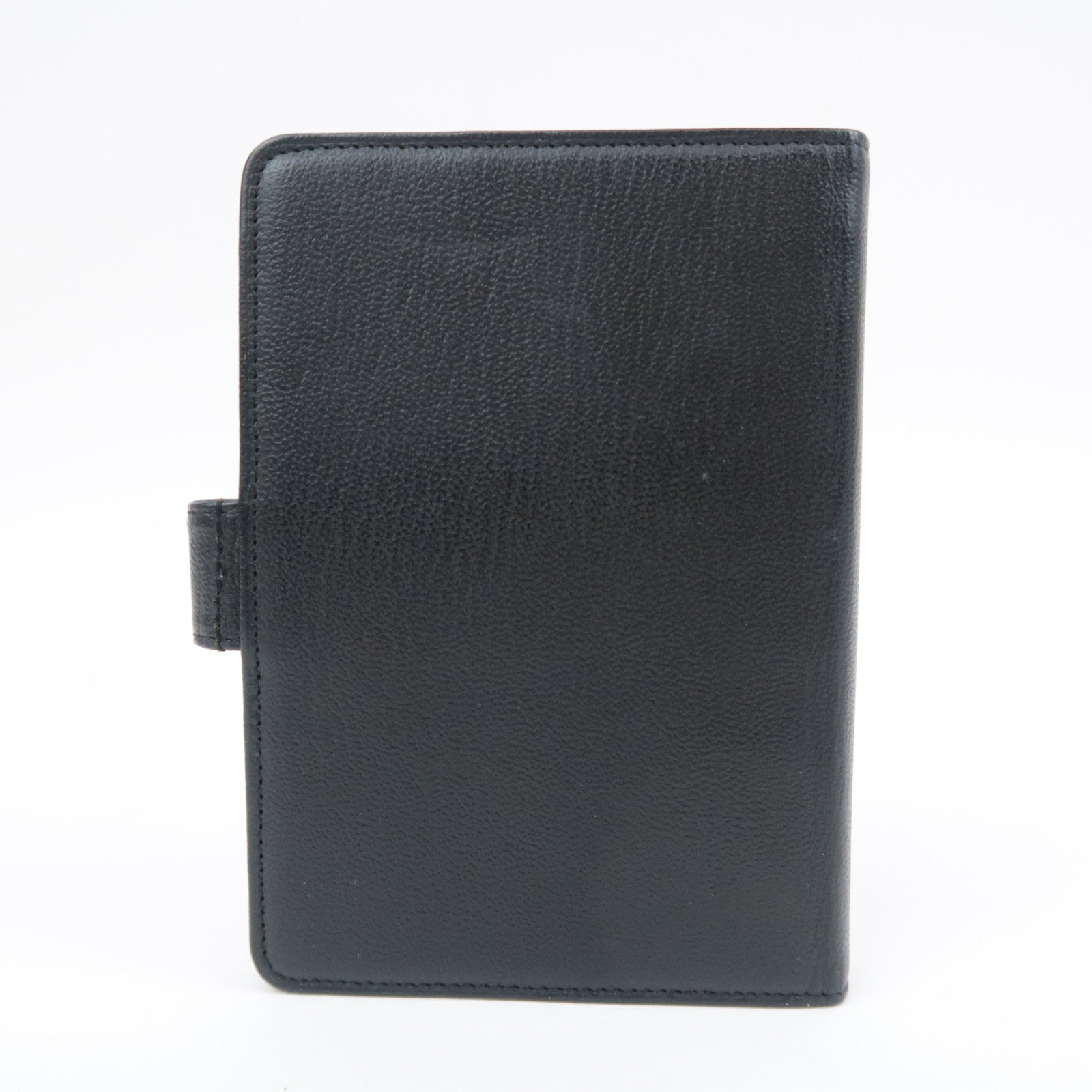 CHANEL Coco Mark Leather Planner Cover Black
