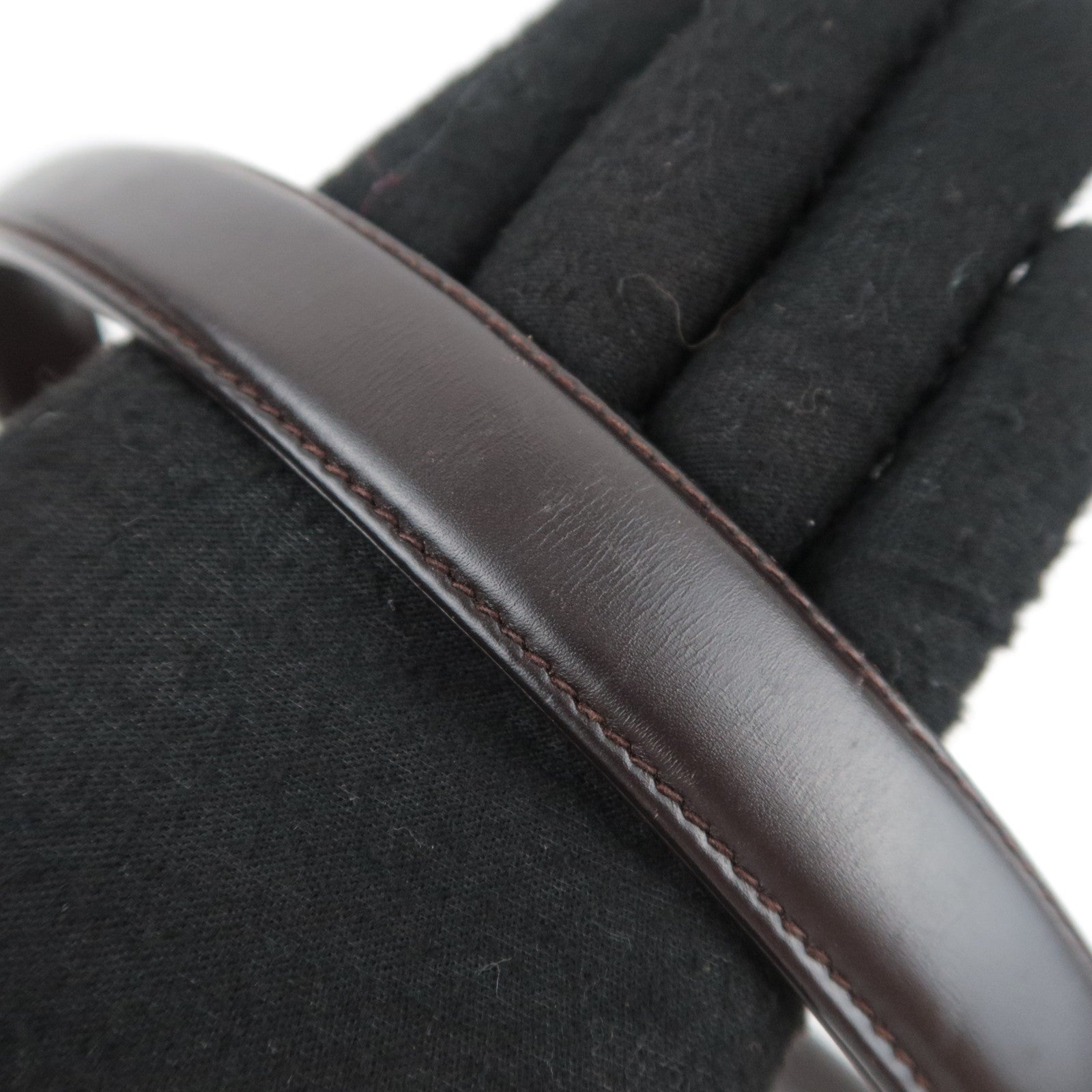 GUCCI Old Gucci Leather Handbag Brown 000.904.1080